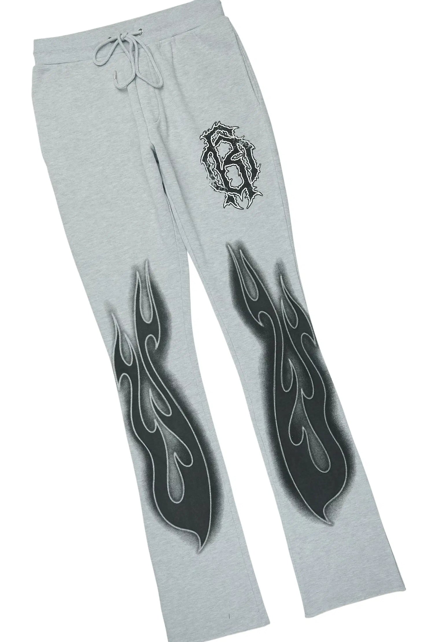 Nyro Heather Grey Hoodie/Stacked Pant Track Set