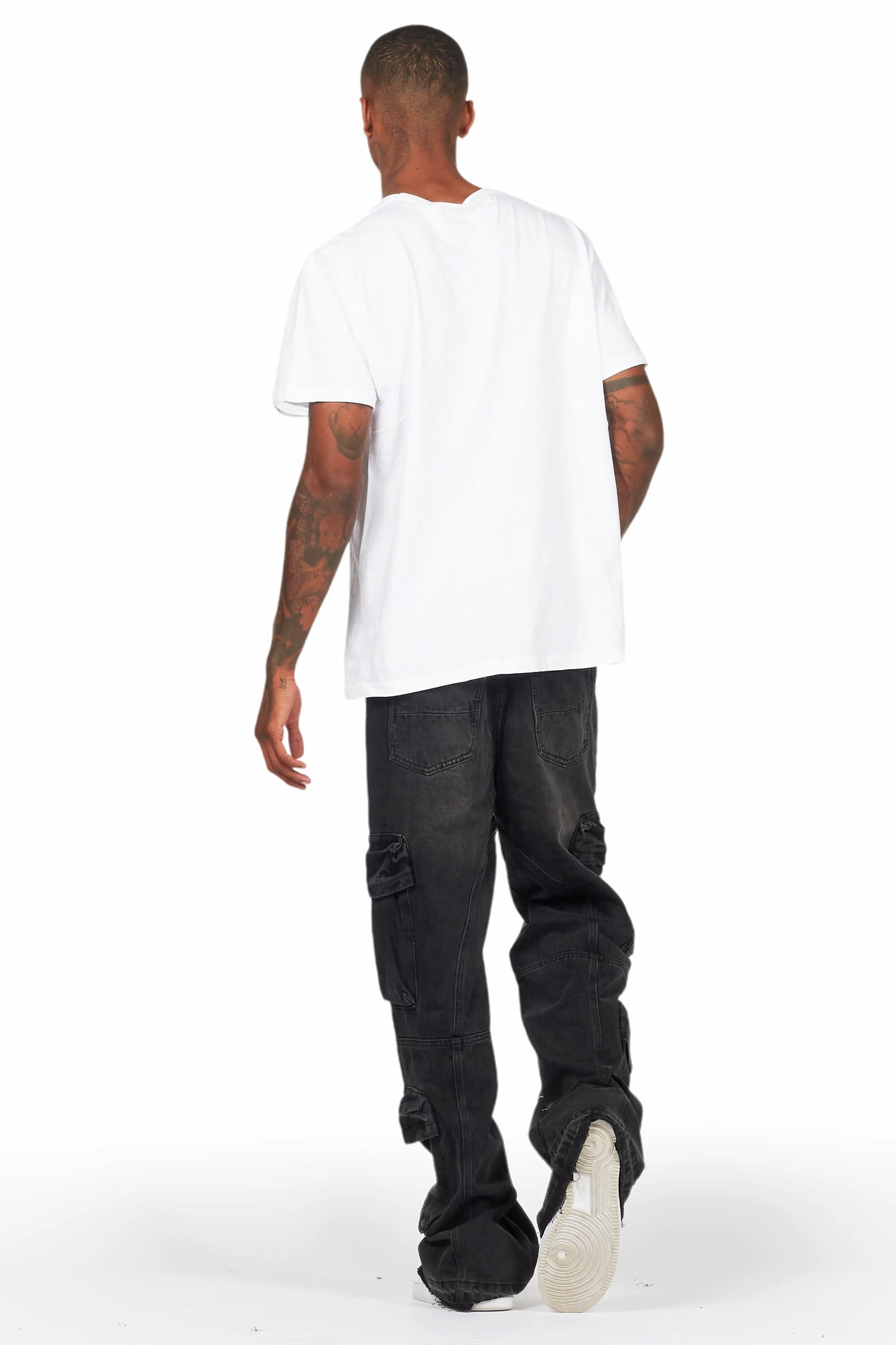 Alary Painter Black Baggy Fit Cargo Jean