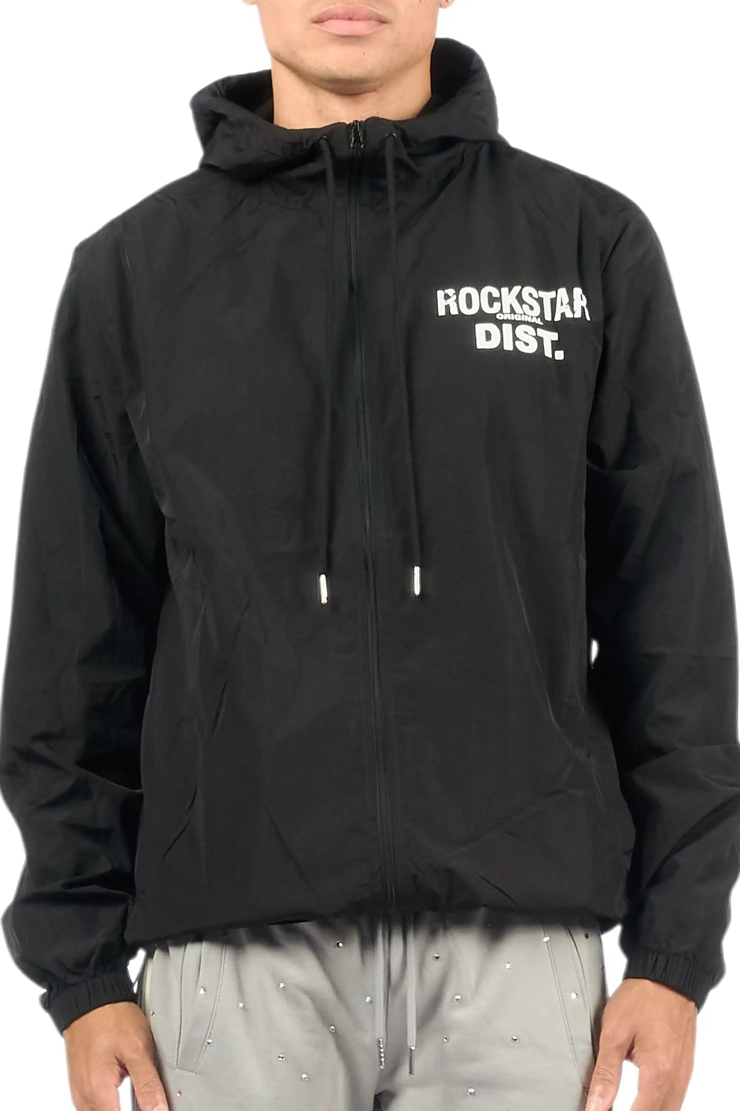 Lake Black Graphic Windbreaker