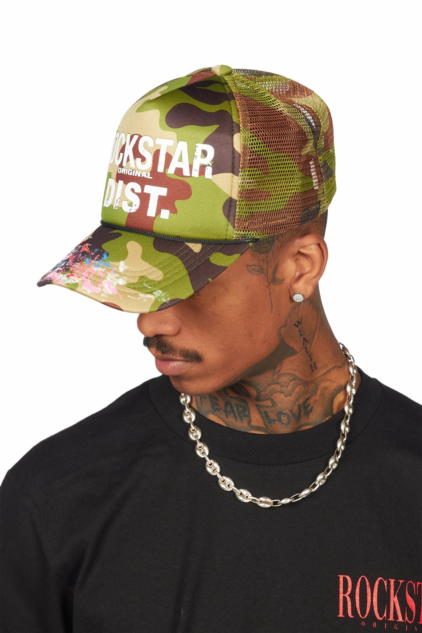 Yamal Green Camo Graphic Trucker Hat
