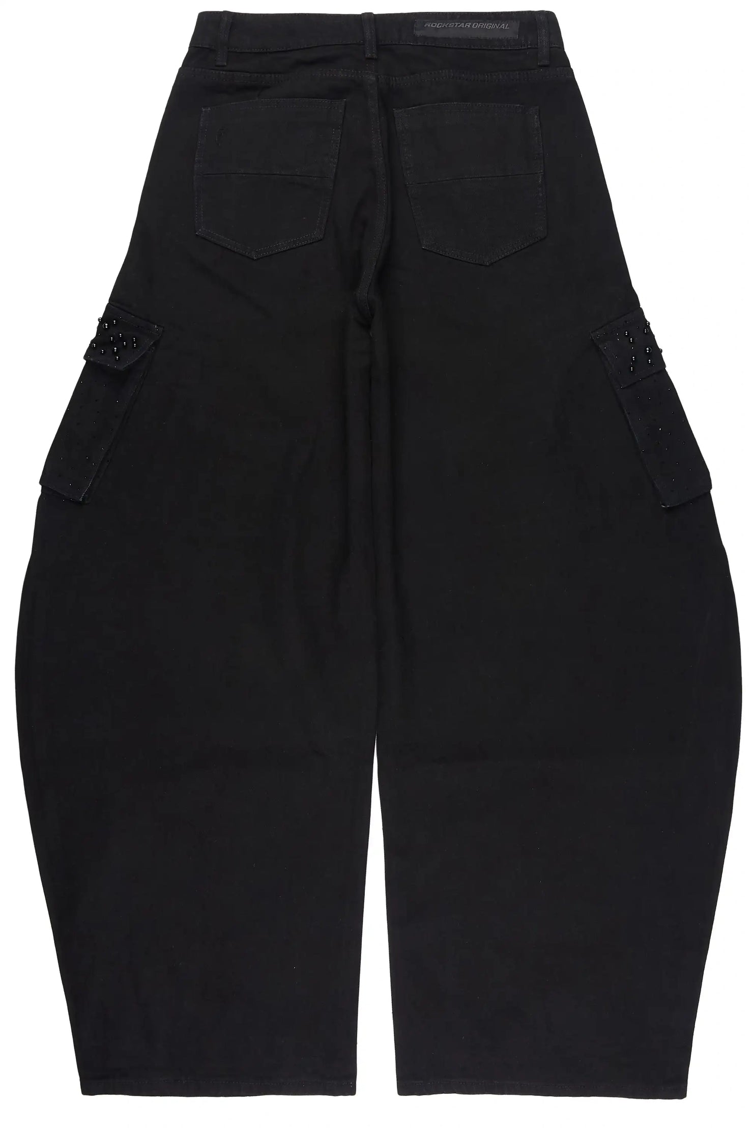 Bryx Black Rhinestone Barrel Fit Jean