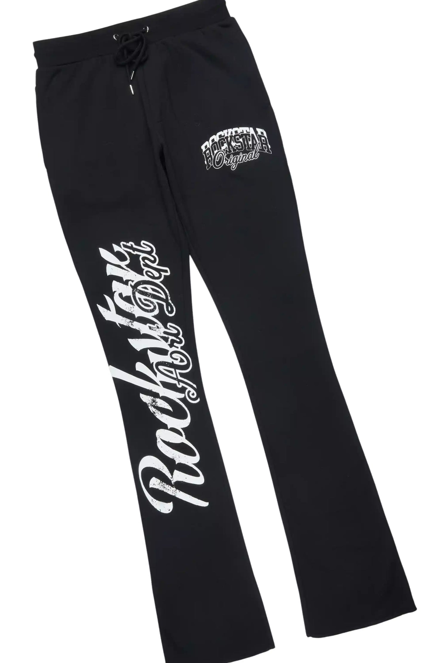 Blazon Black Hoodie/Stacked Pant Track Set