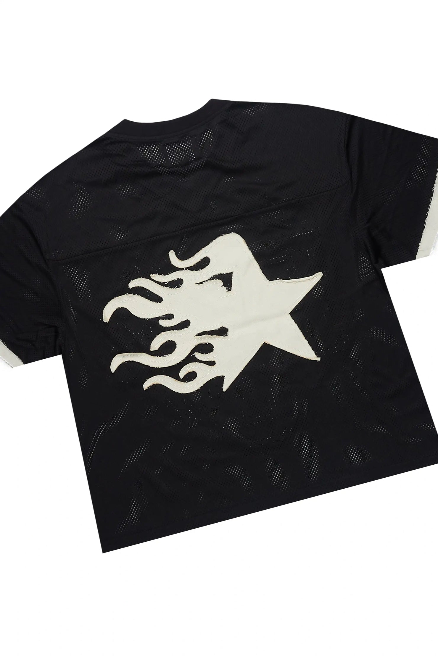 Pluton Black Mesh T-Shirt/Short Set
