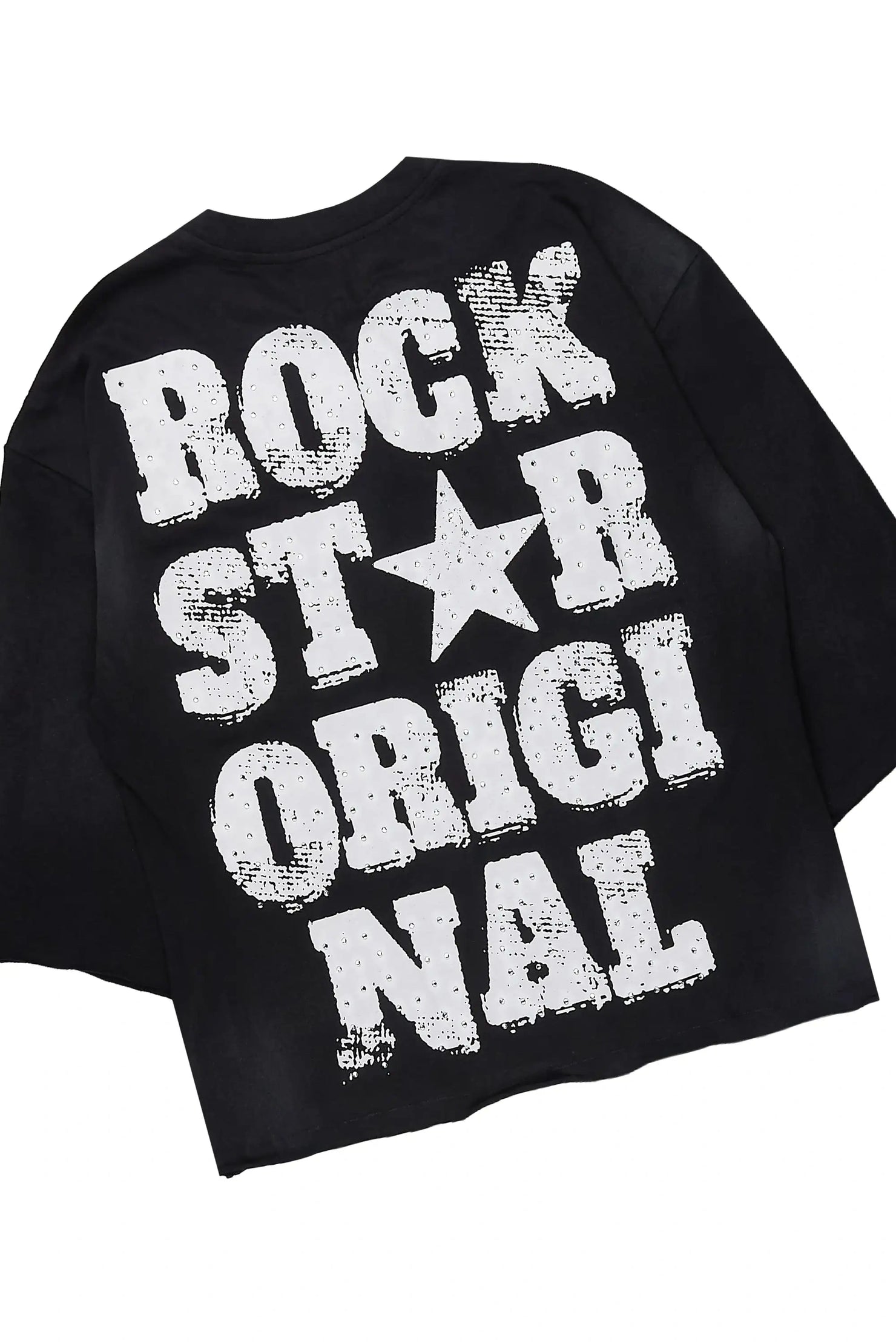 Dazzle Black Rhinestone T-Shirt/Short Set