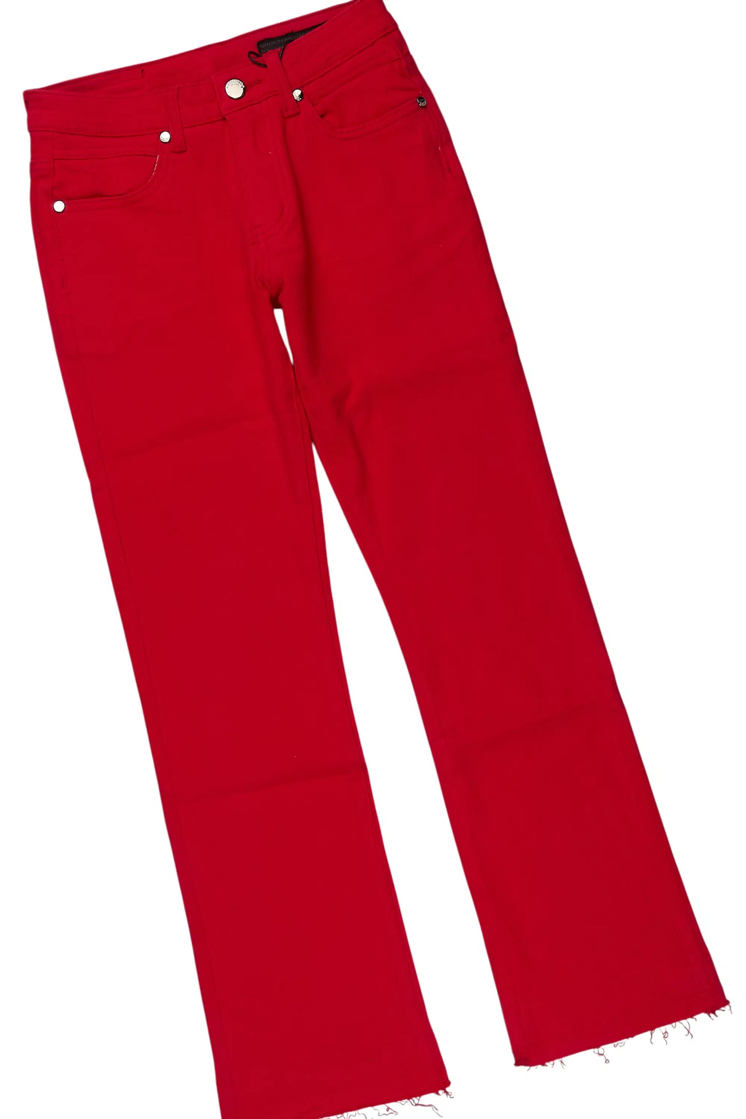 Boys Nyro Red Hoodie/Stacked Jean Set