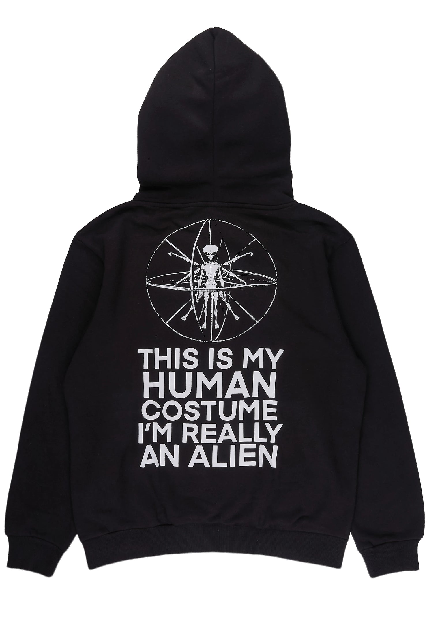 Yarden Black Graphic Hoodie