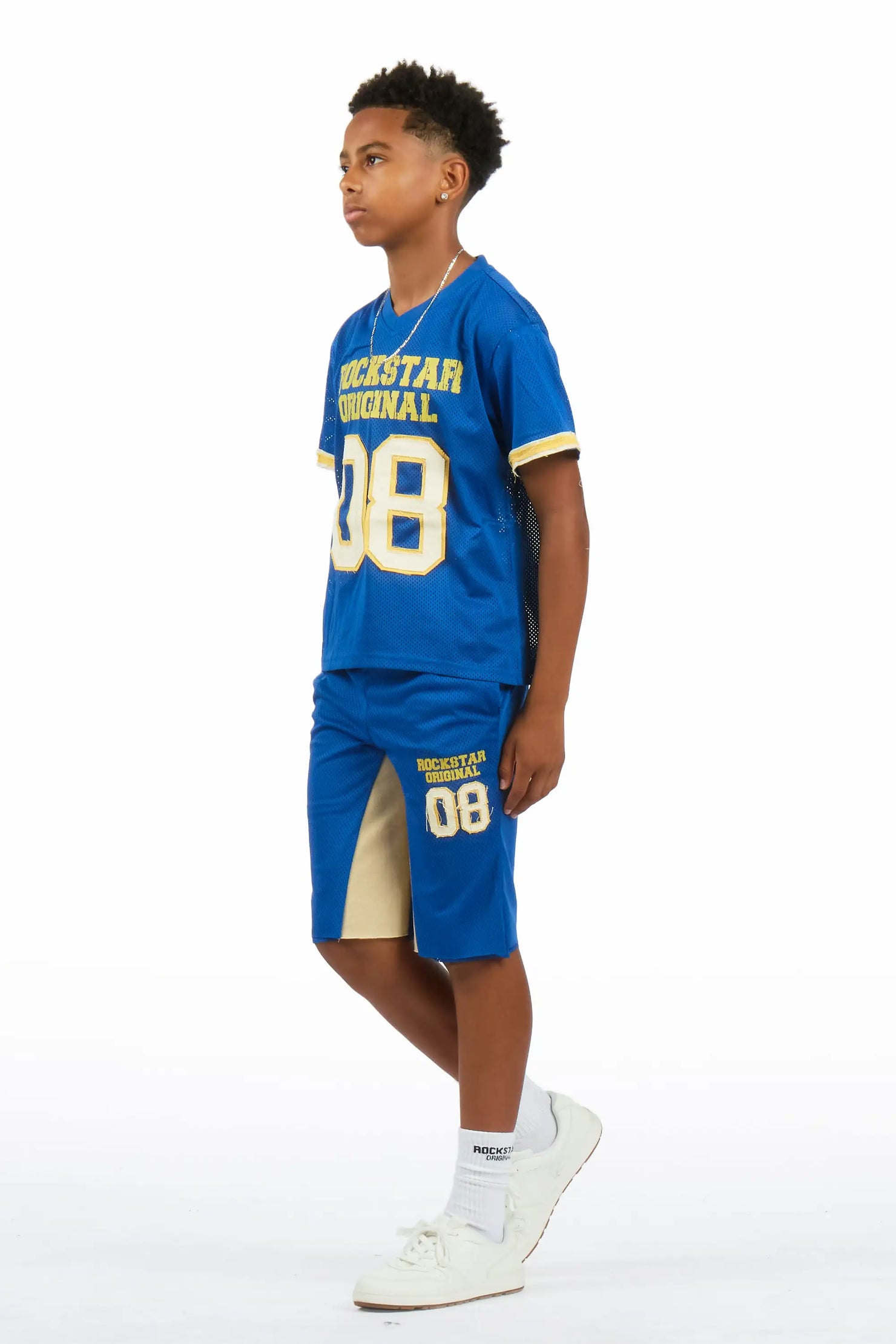 Boys Deston Blue T-Shirt Short Set