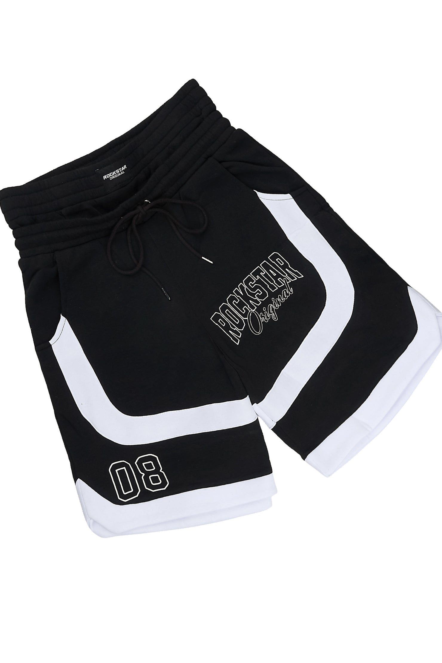 Redford Black T-Shirt/Double Waisted Short Set