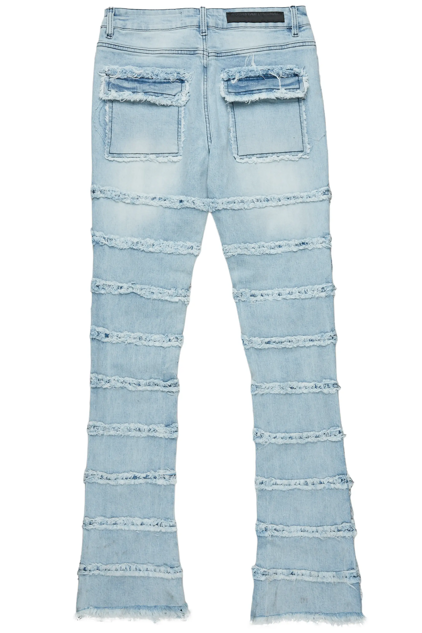 Ebbo Blue Painter Stacked Flare Jean
