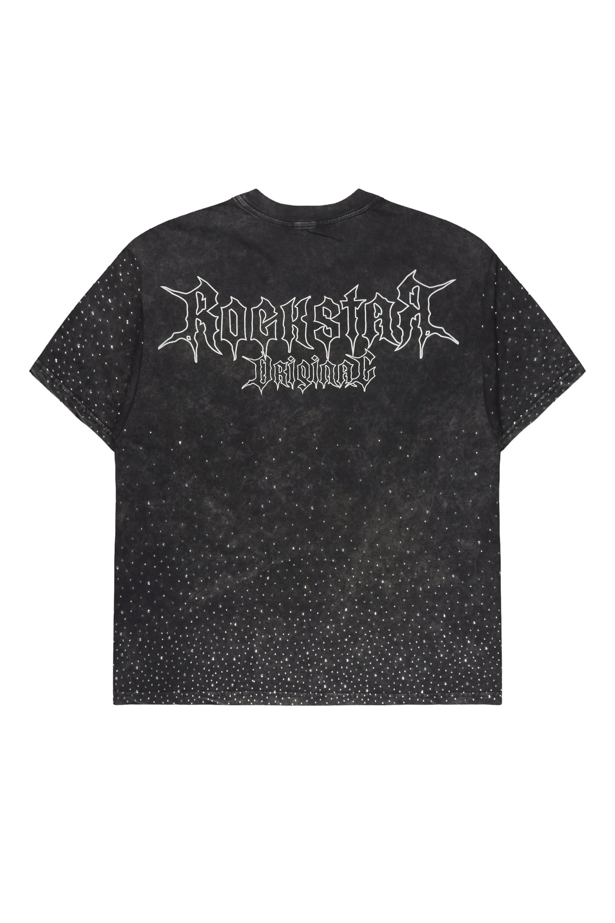 Twinkle Black Rhinestone Oversized Graphic T-Shirt