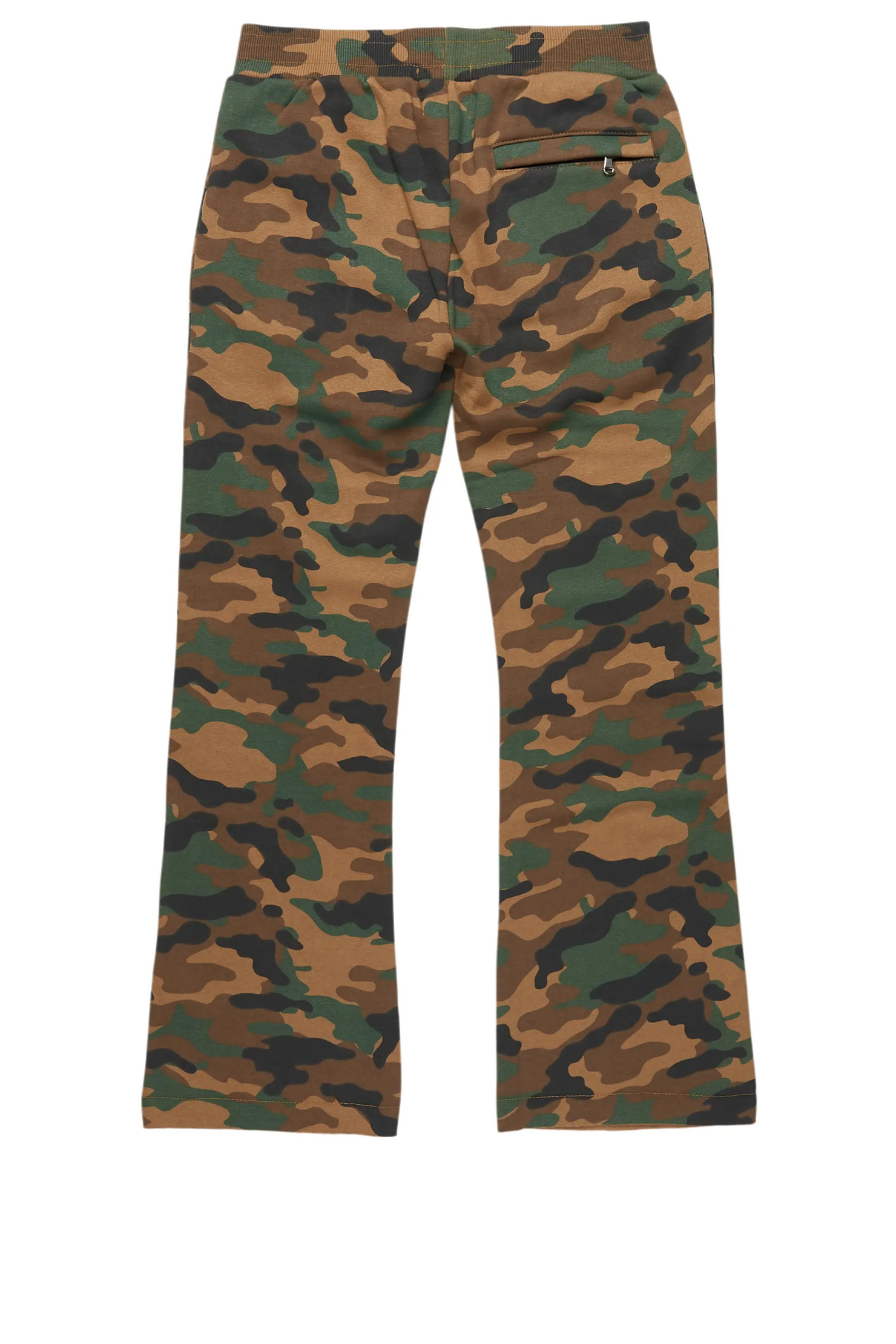 Boys Callie Faded Camo Stacked Flare Pants