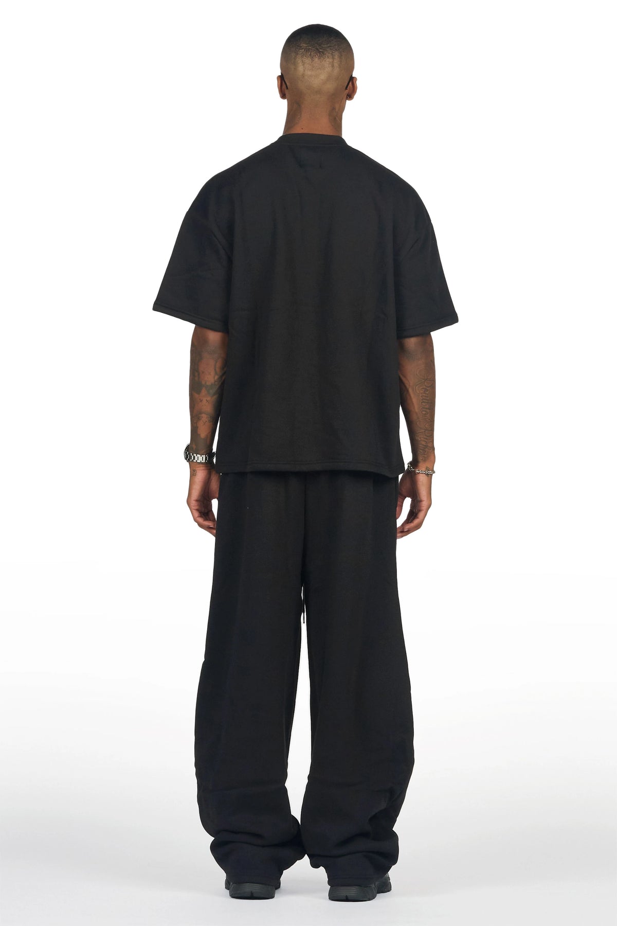 Verseney Black T-Shirt/Barrel Fit Track Set