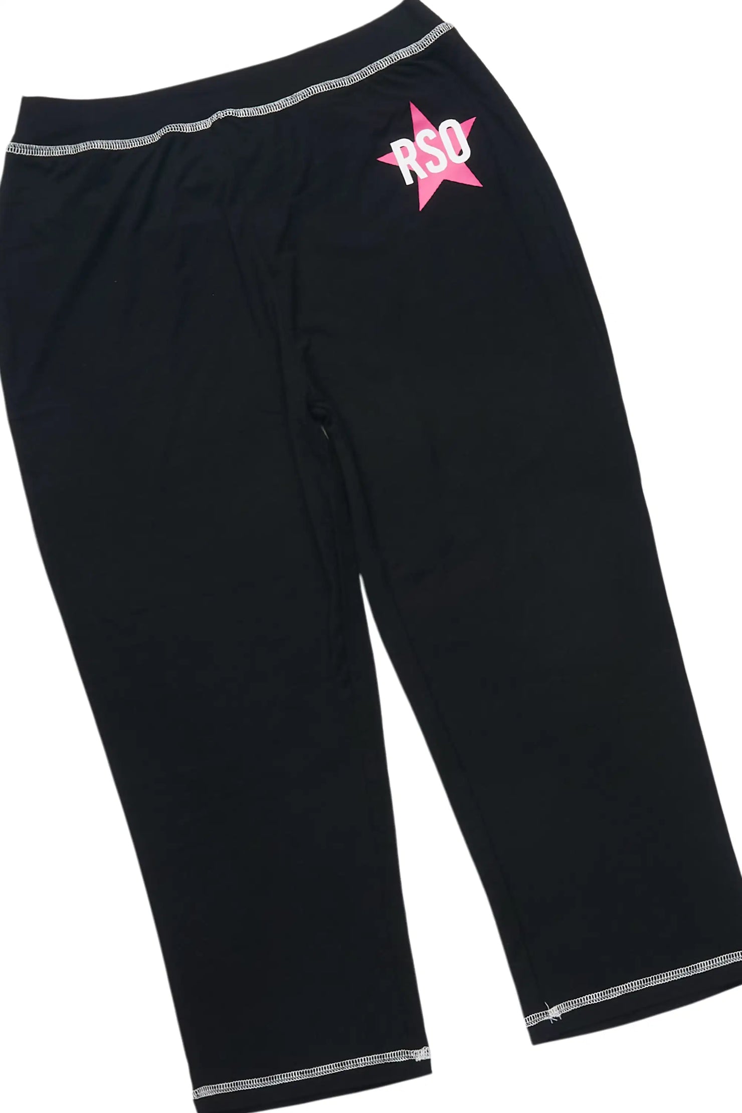 Sharina Black Zip Up Capri Set
