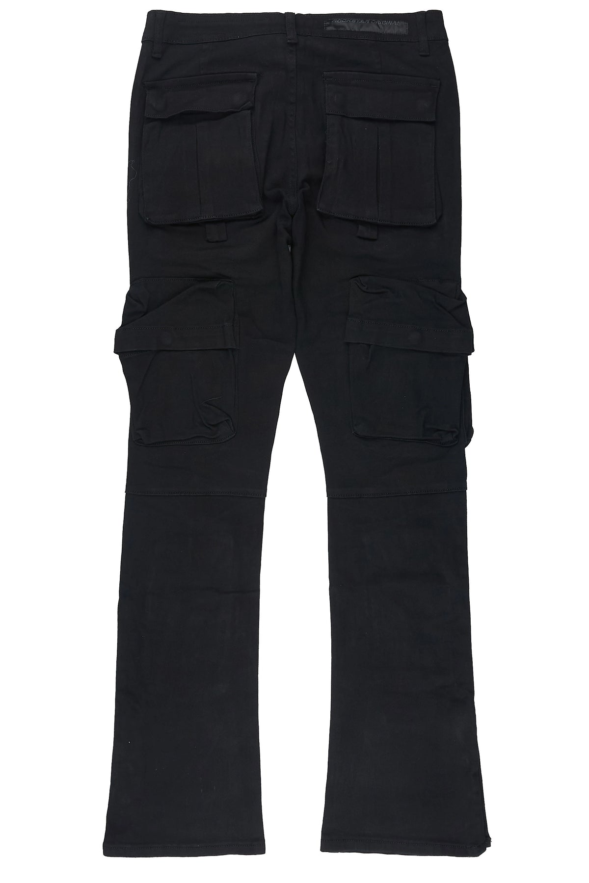 Shepard Black Cargo Stacked Flare Jean