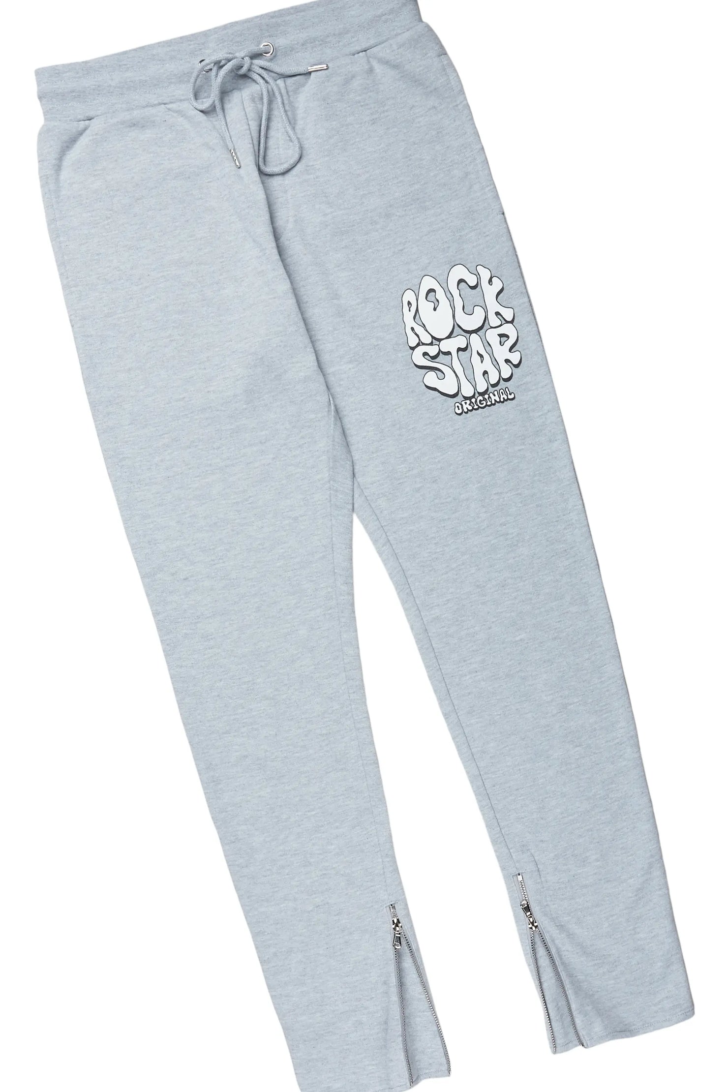 Warblen Grey Slim Fit Track Set