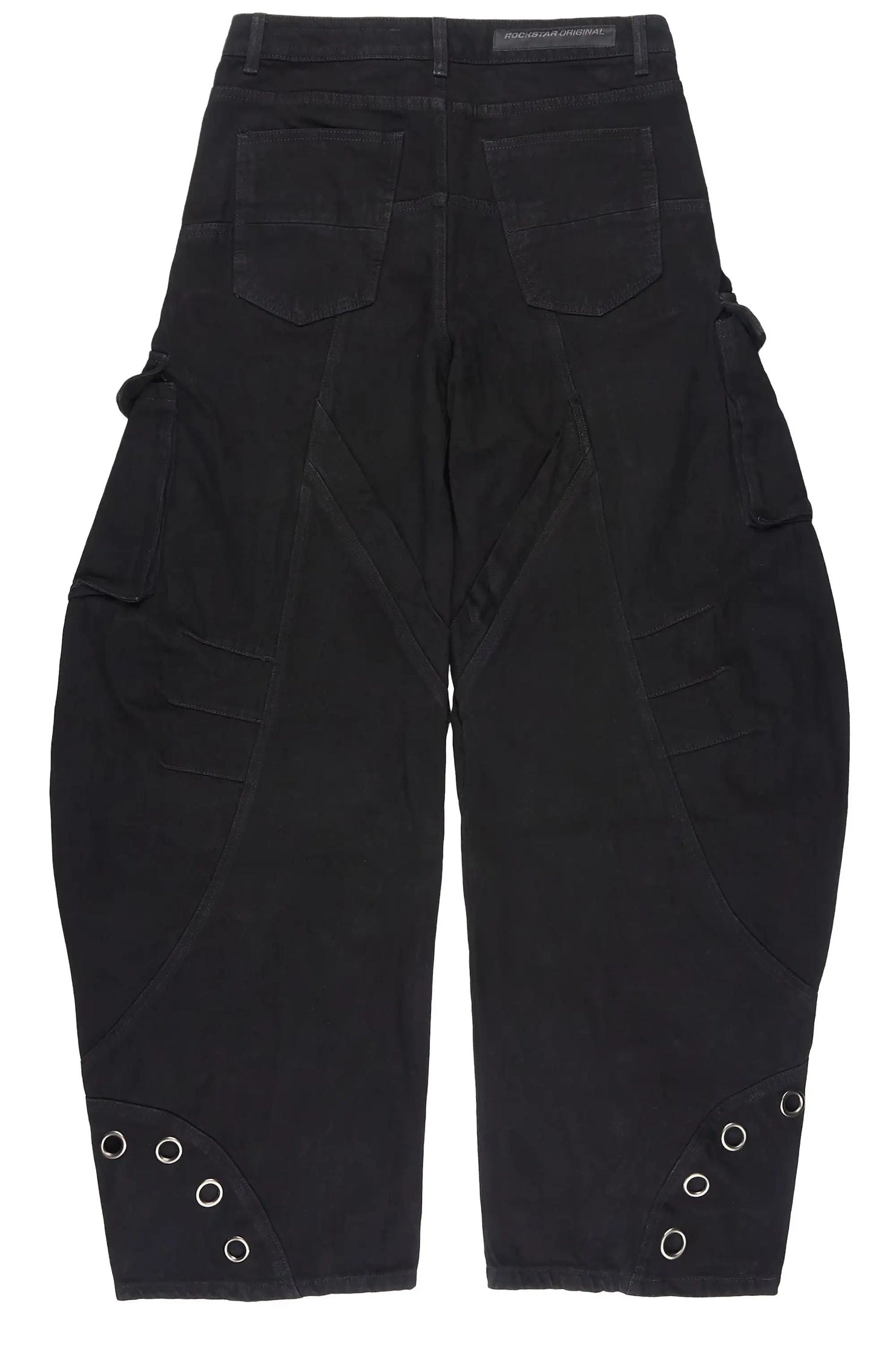 Tren Black Oil Wash Barrel Fit Jean