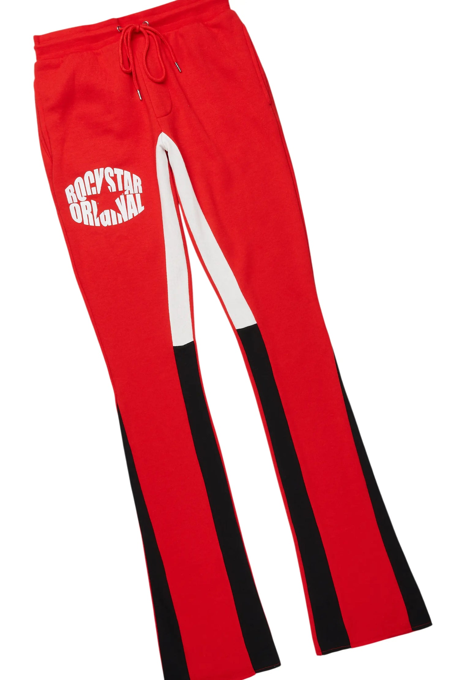 States Red Hoodie Stacked Flare Track Set