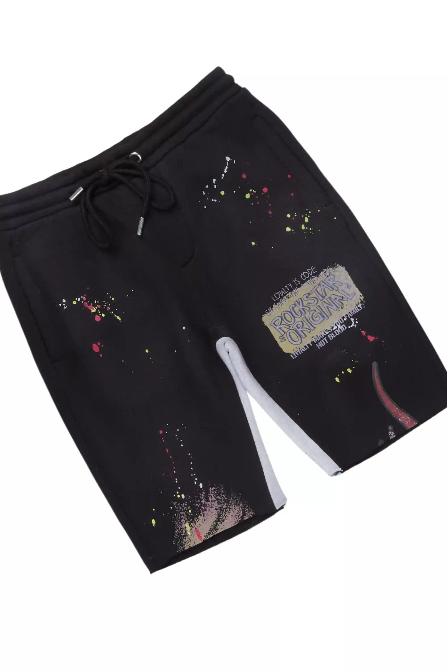 Boys Beno Black T-Shirt Short Set