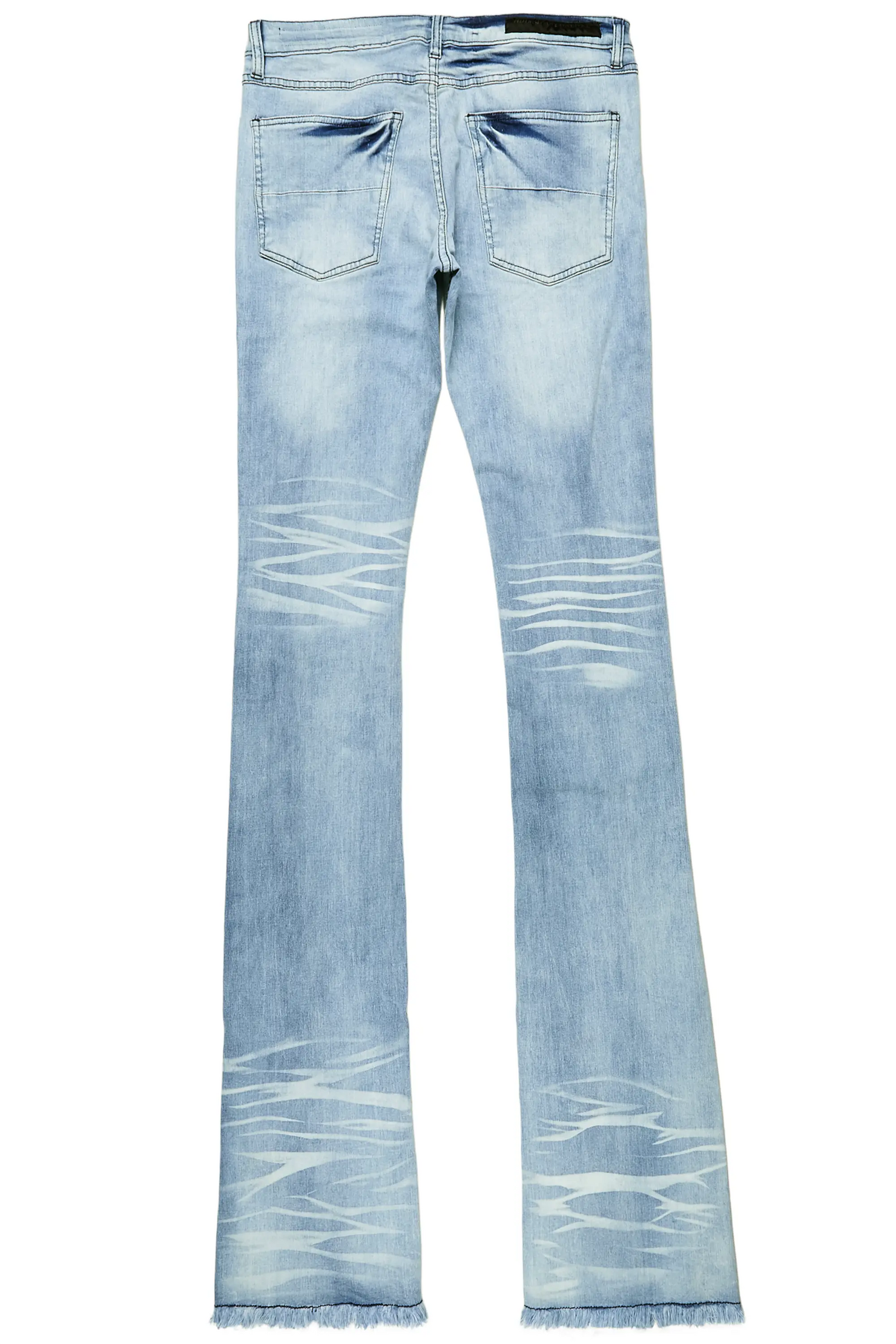 Faby Light Blue Super Stacked Flare Jean