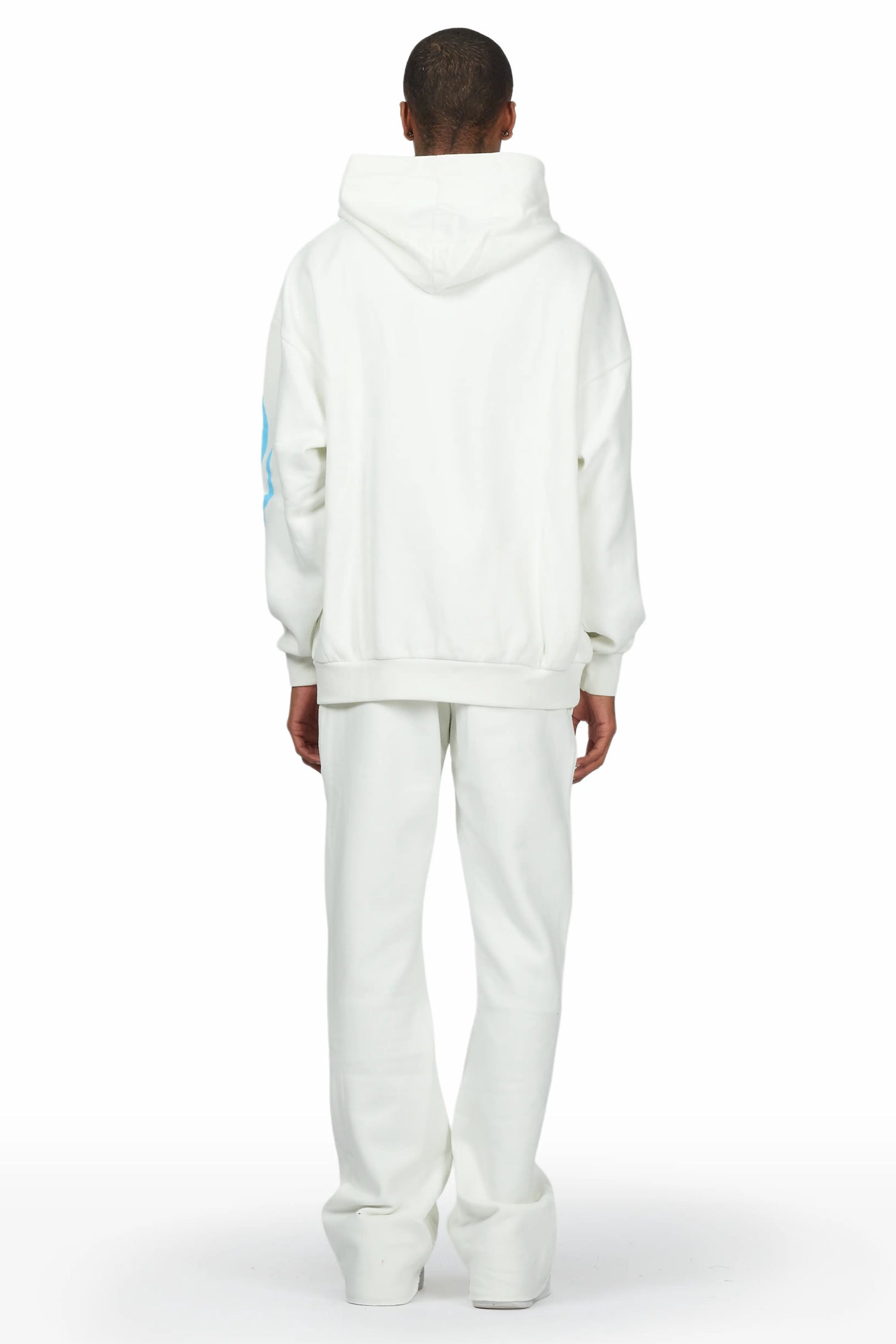 Destro Stone Oversized Hoodie Stacked Flare Set