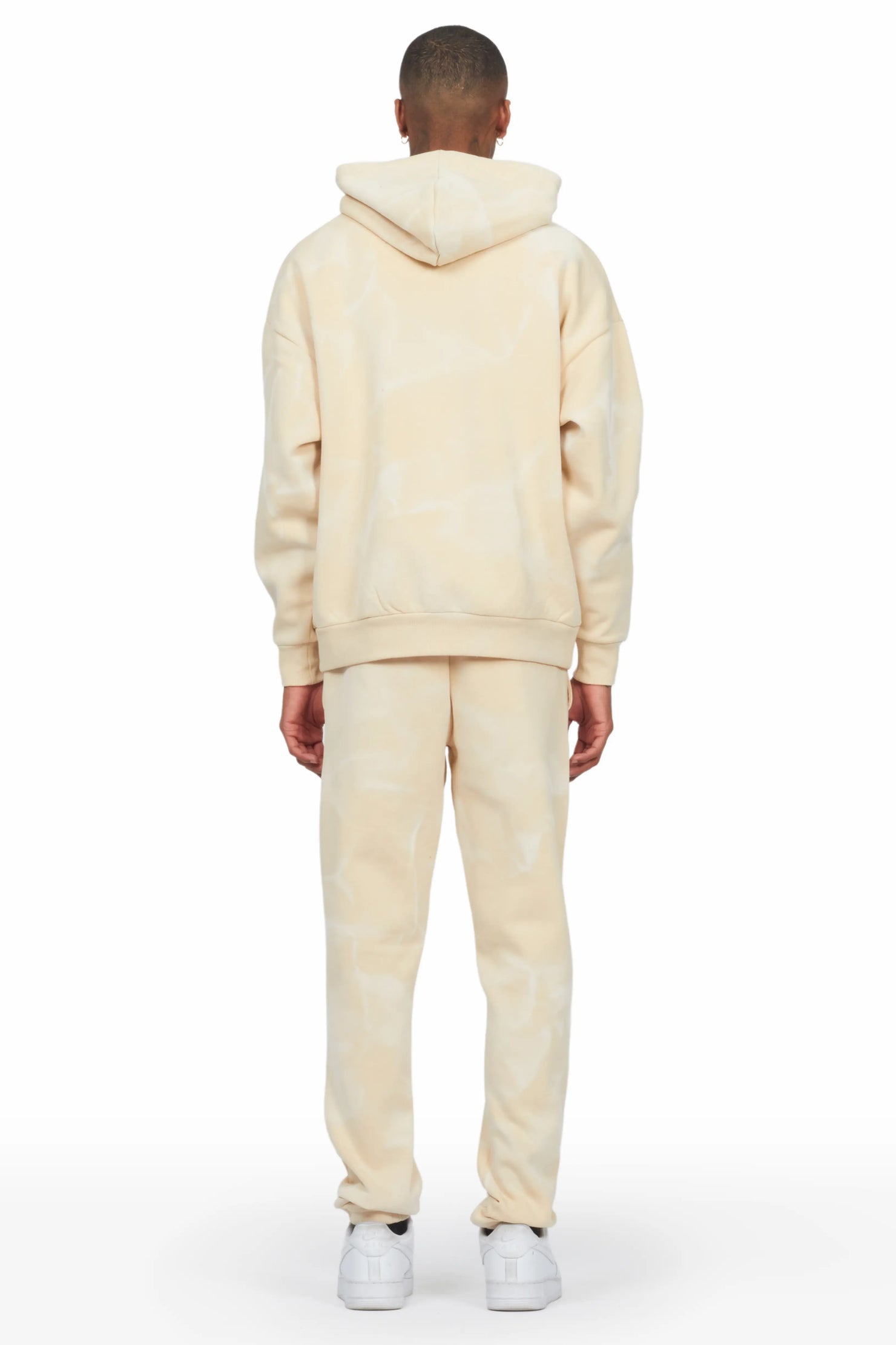 Nelly Beige Hoodie Relaxed Fit Track Set