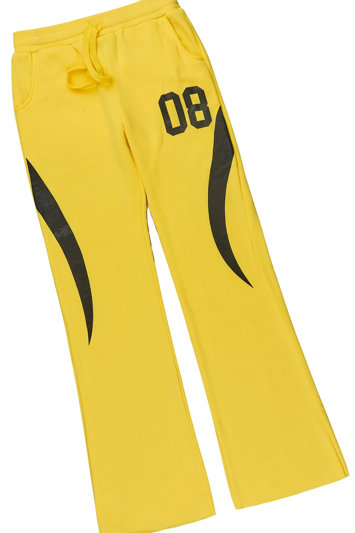 Boys Leon Yellow/Black Hoodie Stacked Track Set