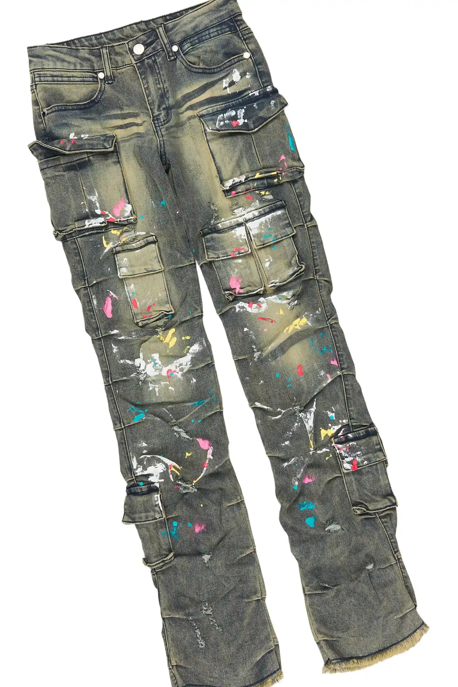 Boys Thunder White/Multi T-Shirt Jean Set