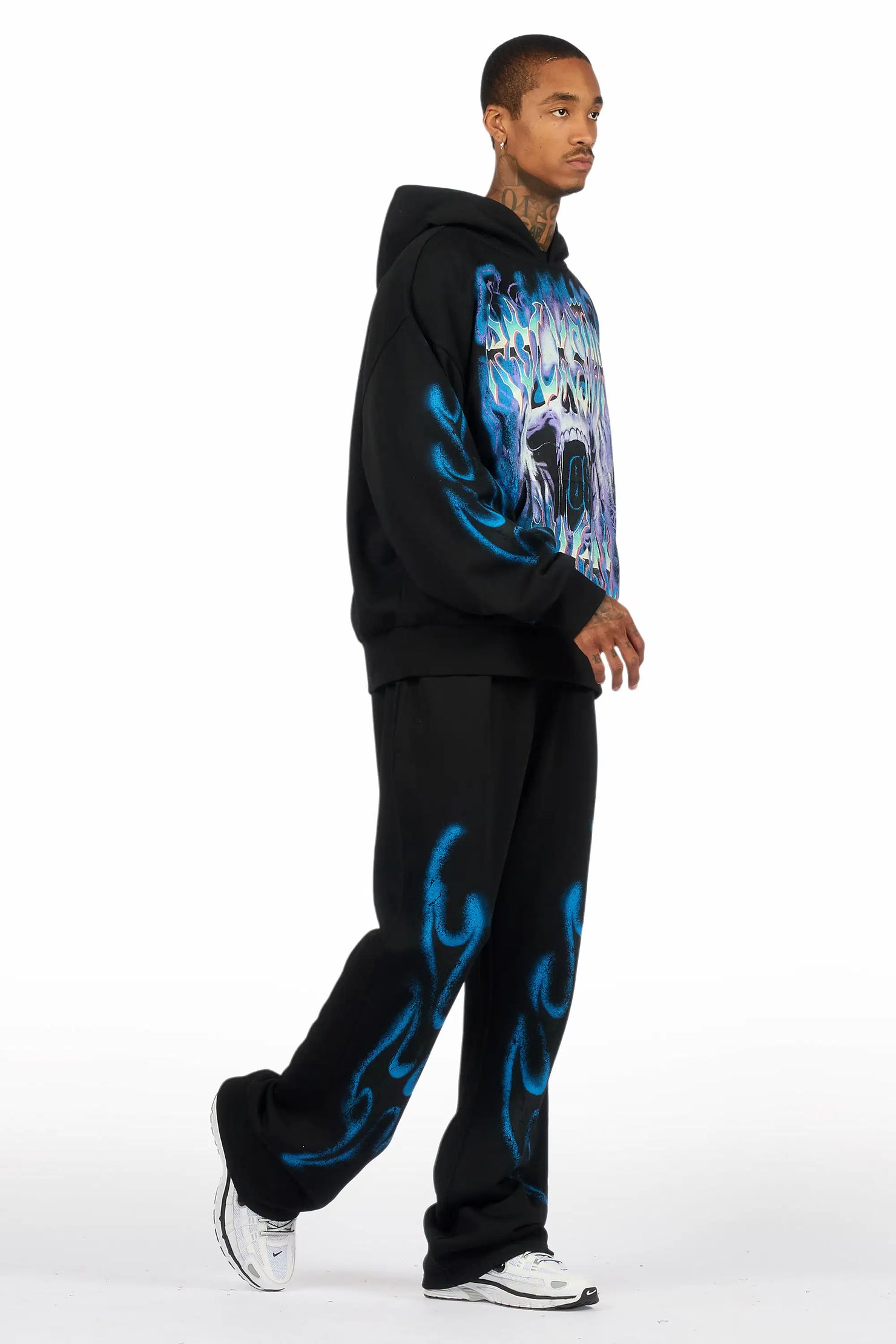 Rez Black Hoodie/Baggy Pant Track Set