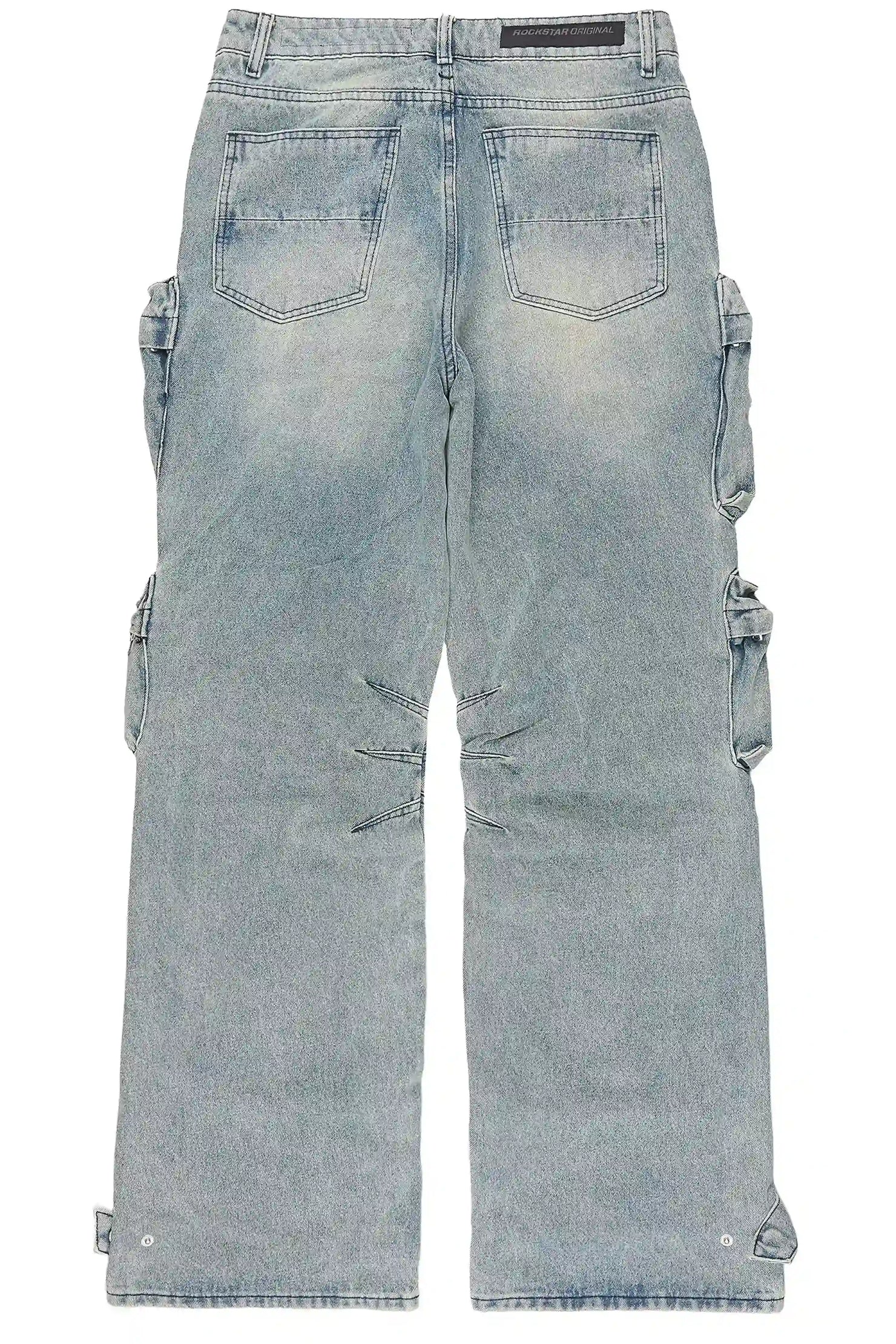 Mahesh Vintage Blue Baggy Fit Jean
