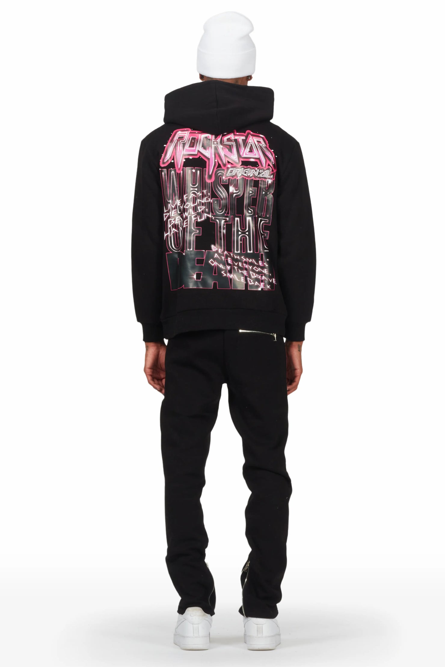 Obern Black Slim Fit Track Set