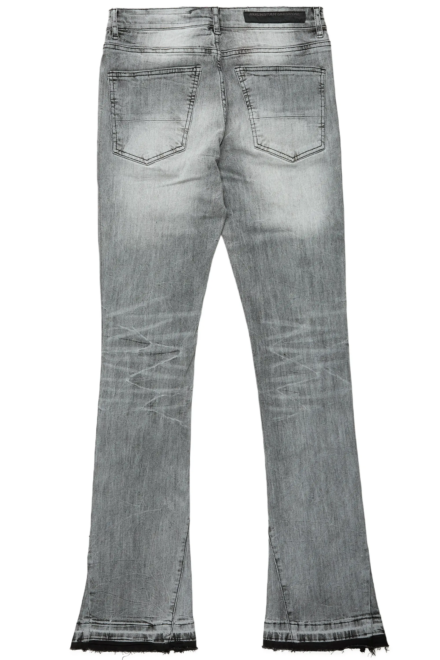 Eren Grey/Pink Stacked Flare Jean