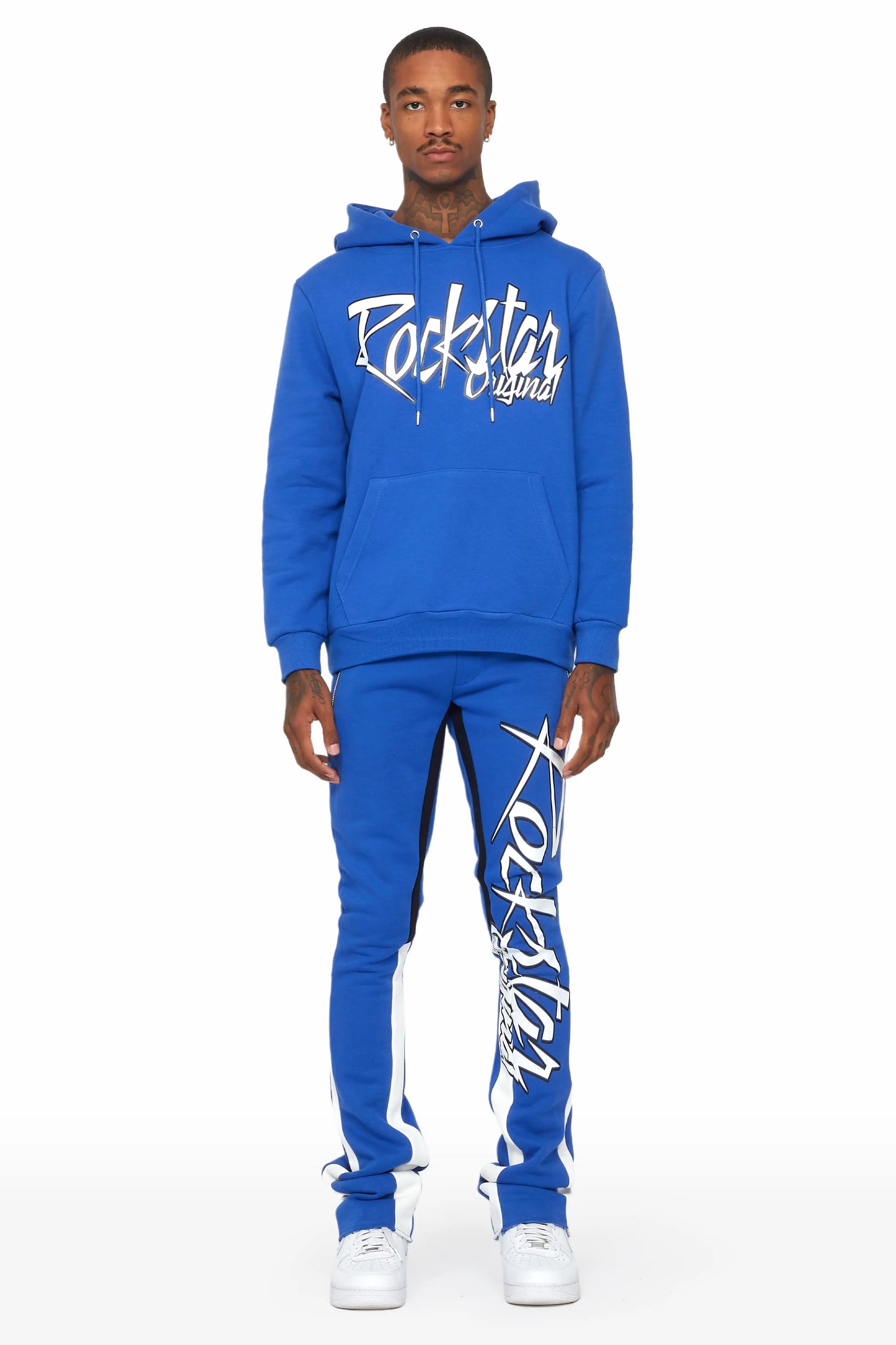 Kalibre Royal Blue Hoodie/Flare Trackset