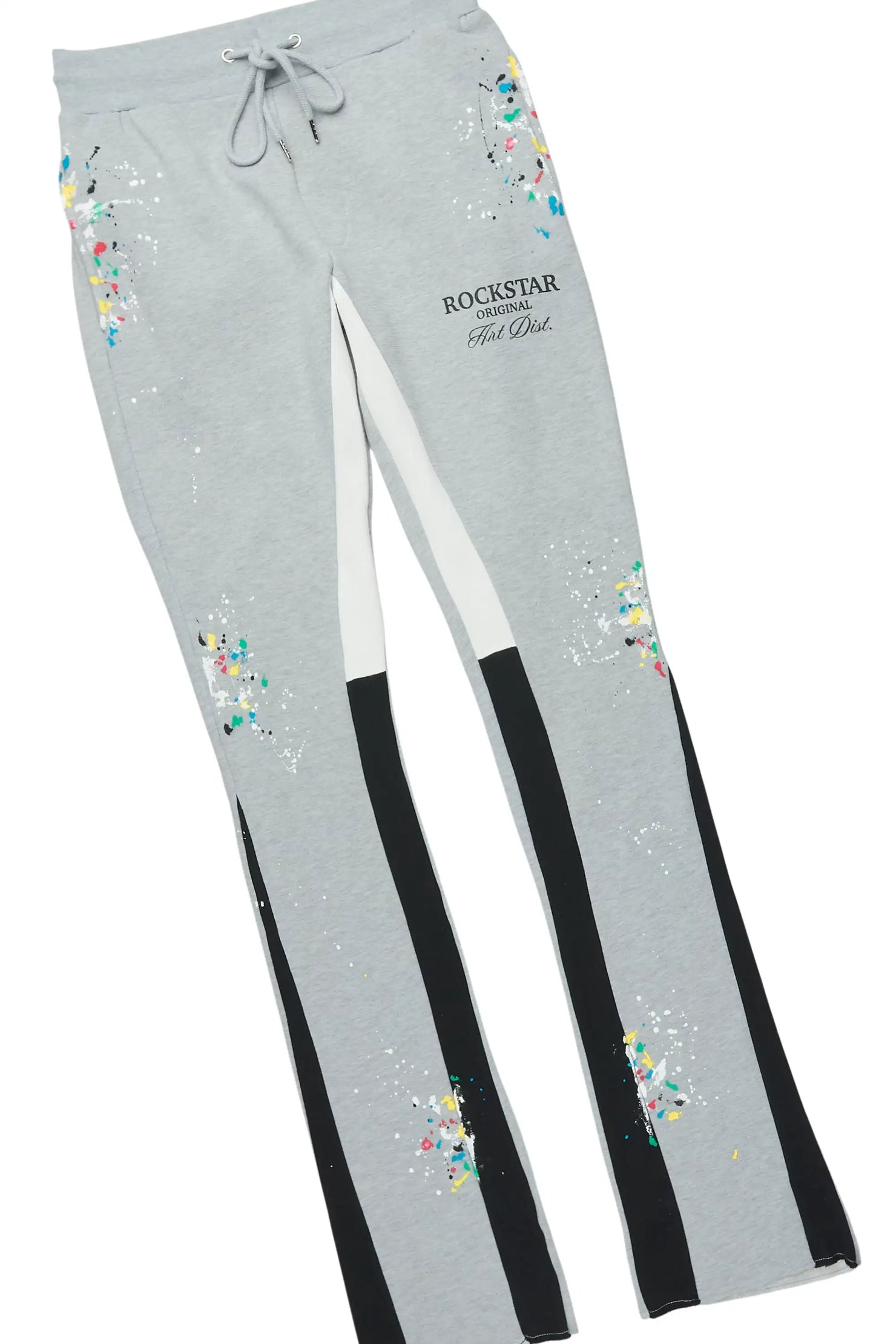 Art Dist 2.0 Heather Grey/Multi Hoodie/Stacked Flare Track Set