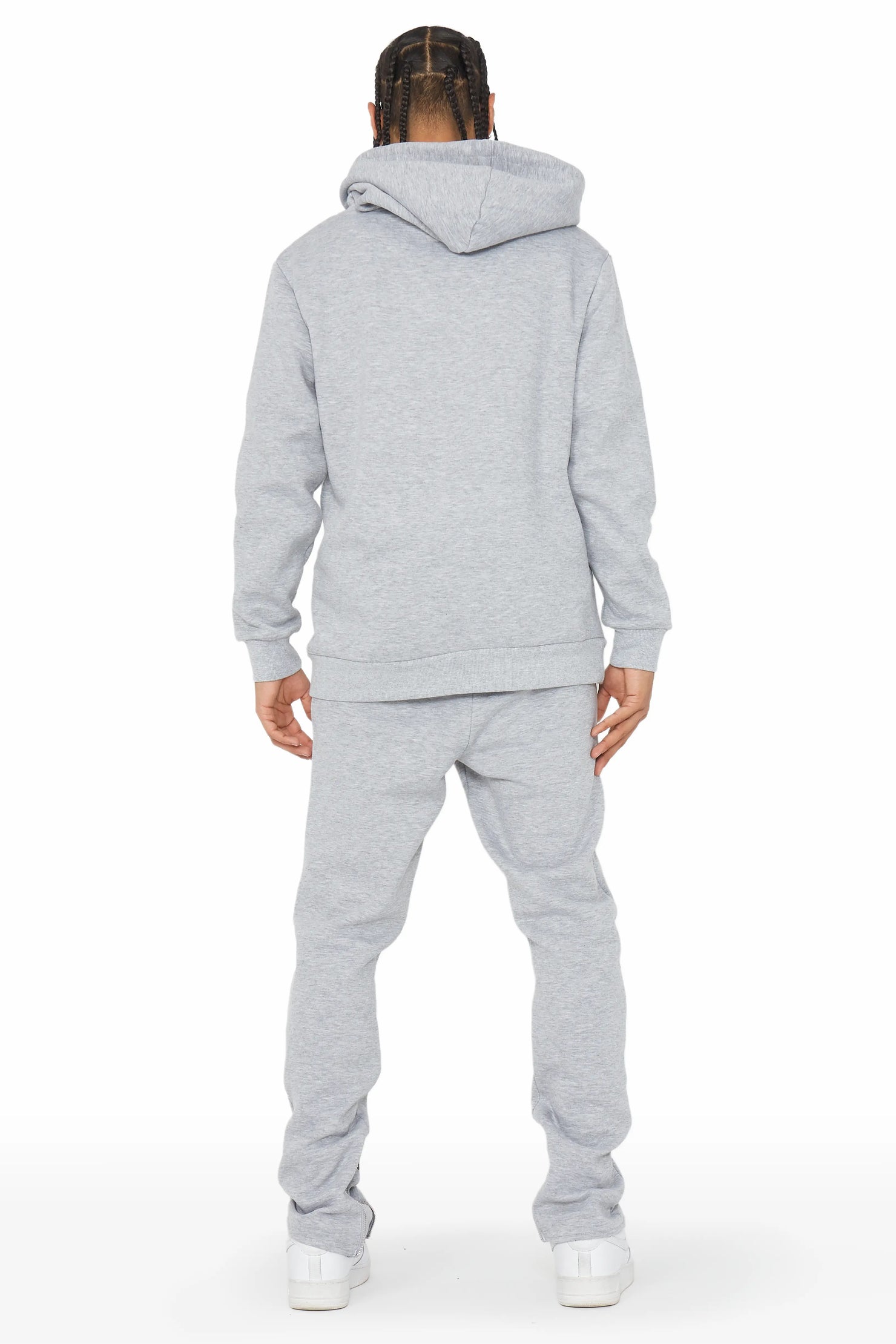 Warblen Grey/Blue Slim Fit Track Set