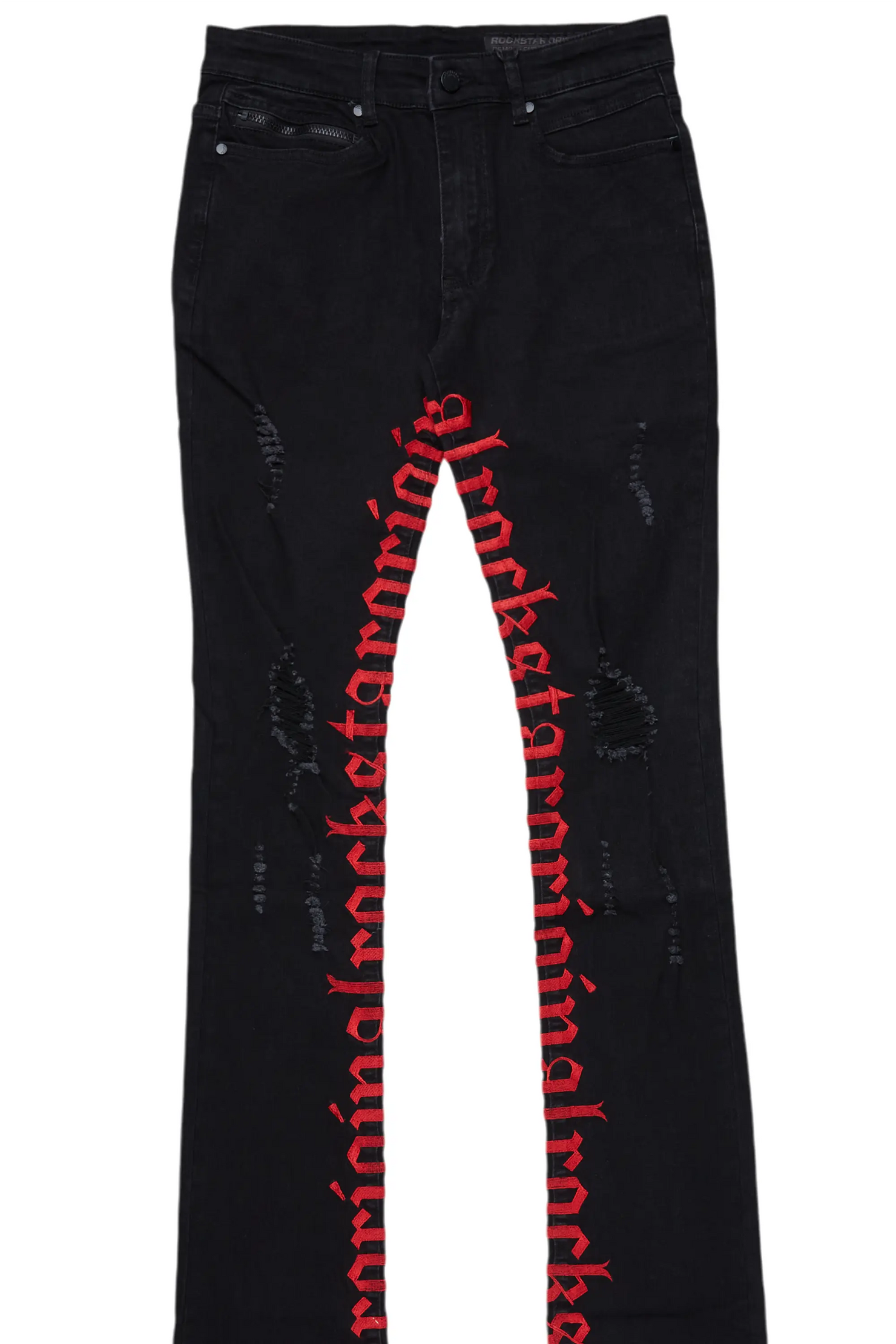 Colette Black Super Stacked Flare Jean