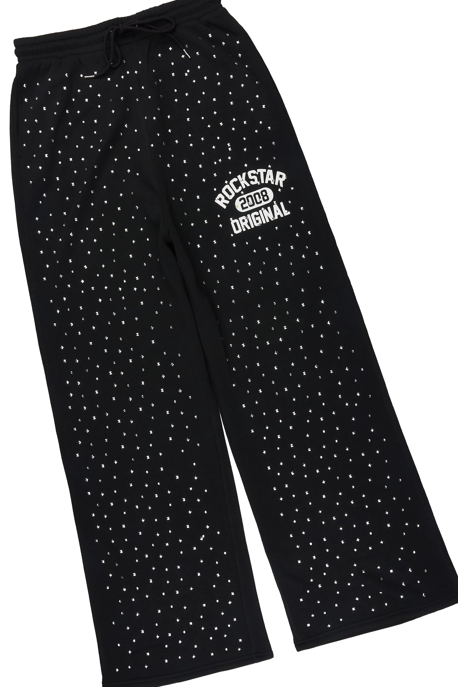 Eliel Black Rhinestone T-Shirt/Baggy Track Set