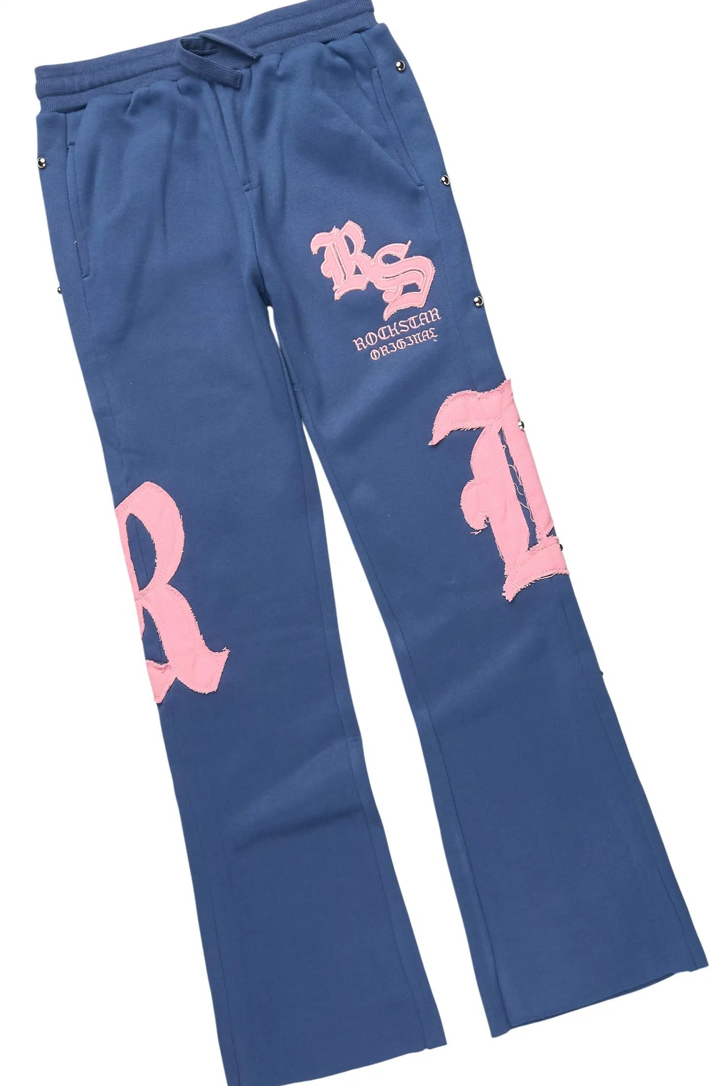 Girls Shironda Navy/Pink Stacked Track Set
