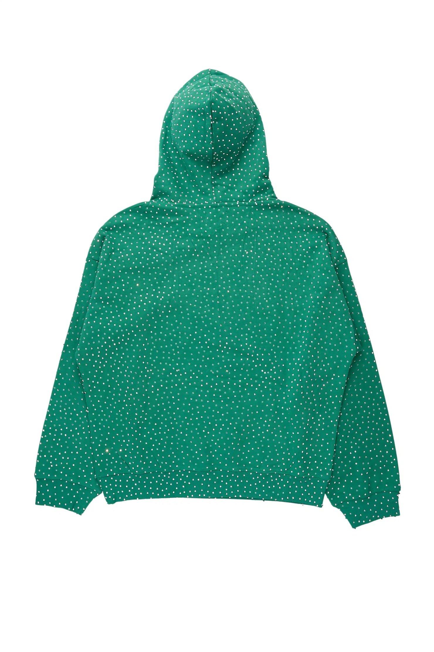 Iceout Green Rhinestone Oversized Hoodie