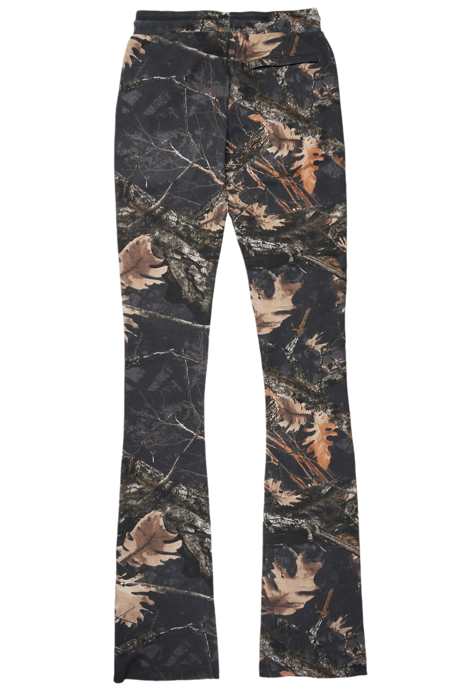 Bansi Black Tree Camo Super Stacked Trackpant