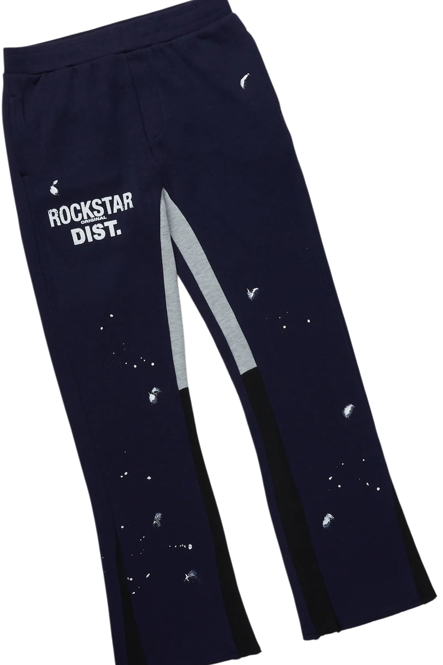 Boys Raffer Navy Stacked Pant Set