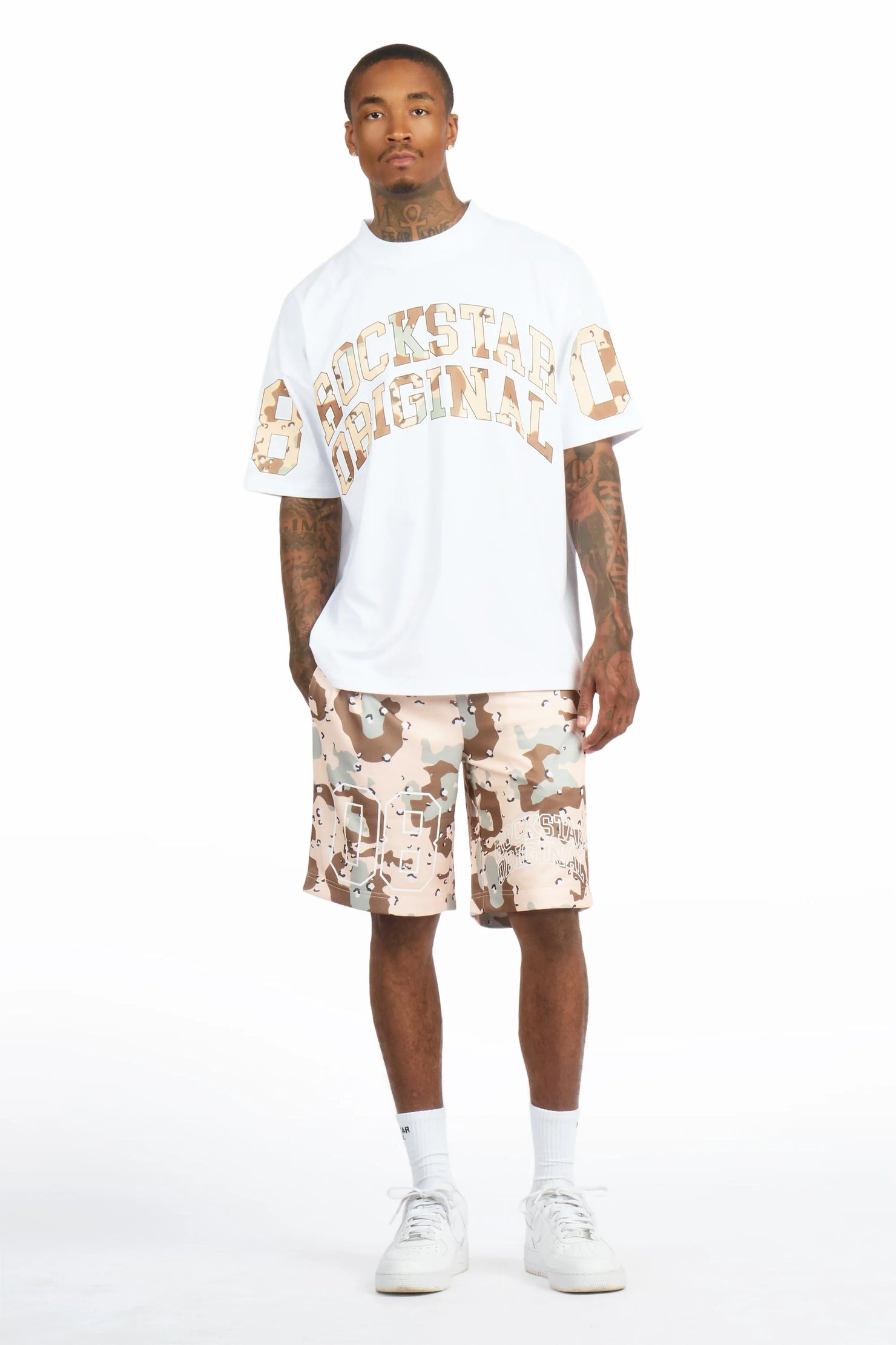Desiero Desert Camo T-Shirt Short Set