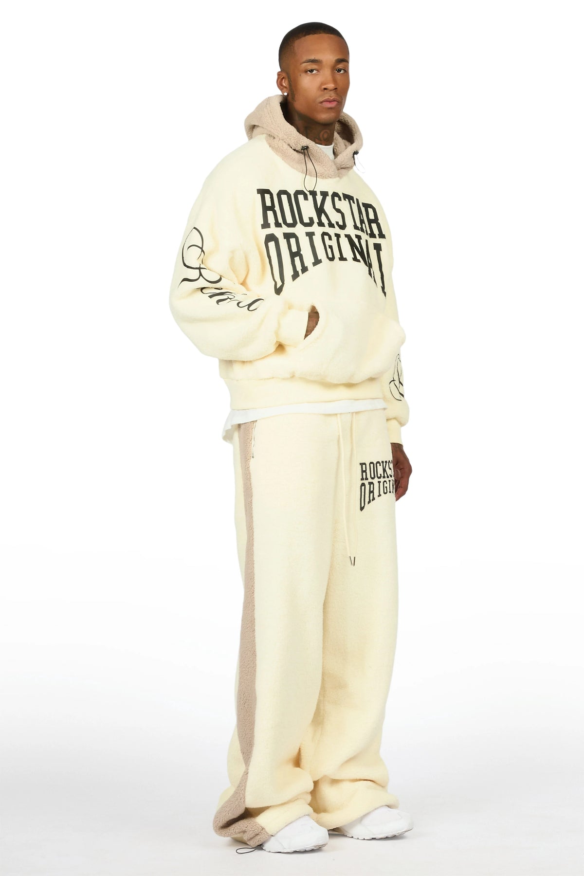 Divino Beige Hoodie/Jogger Track Set