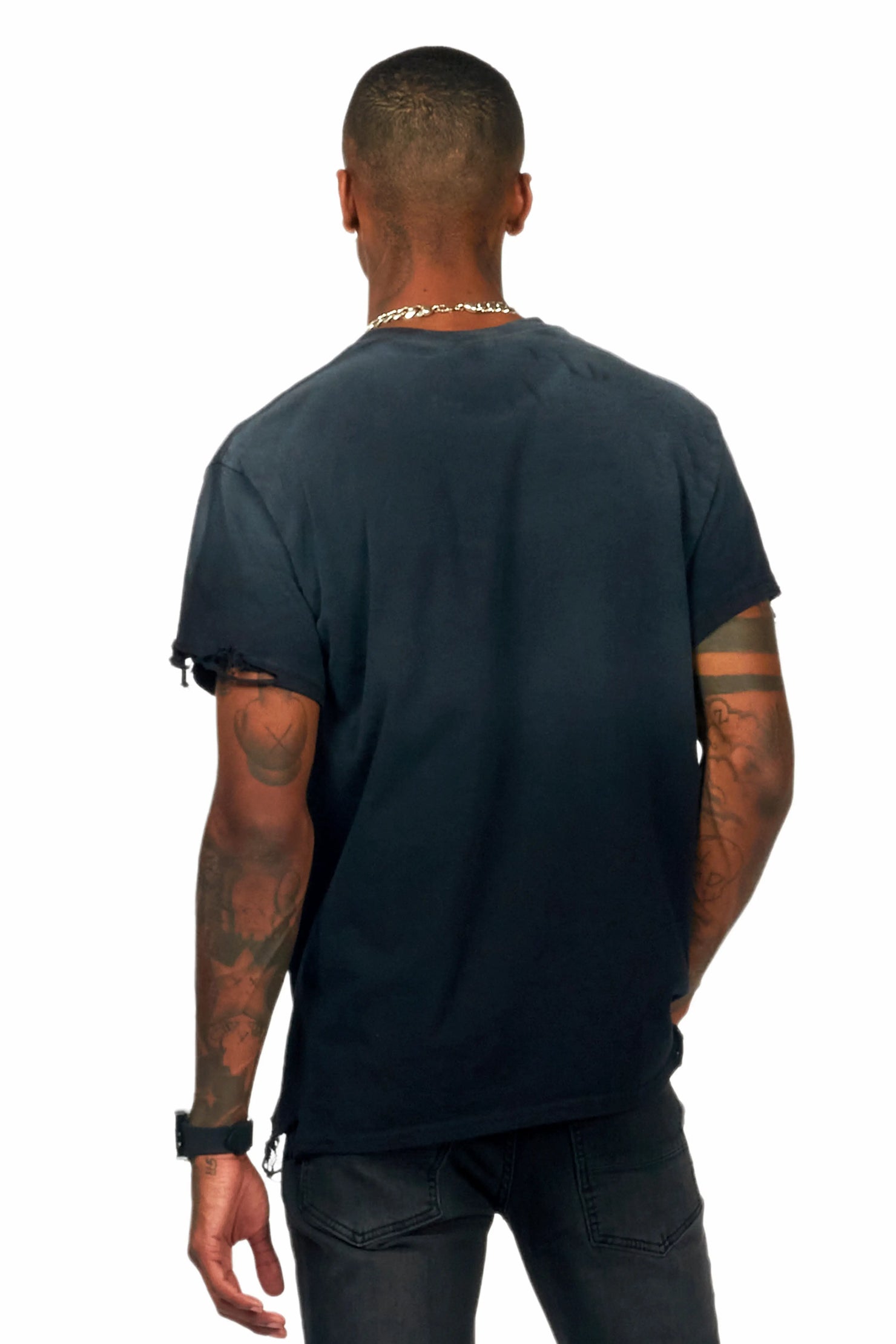 Chuffed Black Oversized Graphic T-Shirt