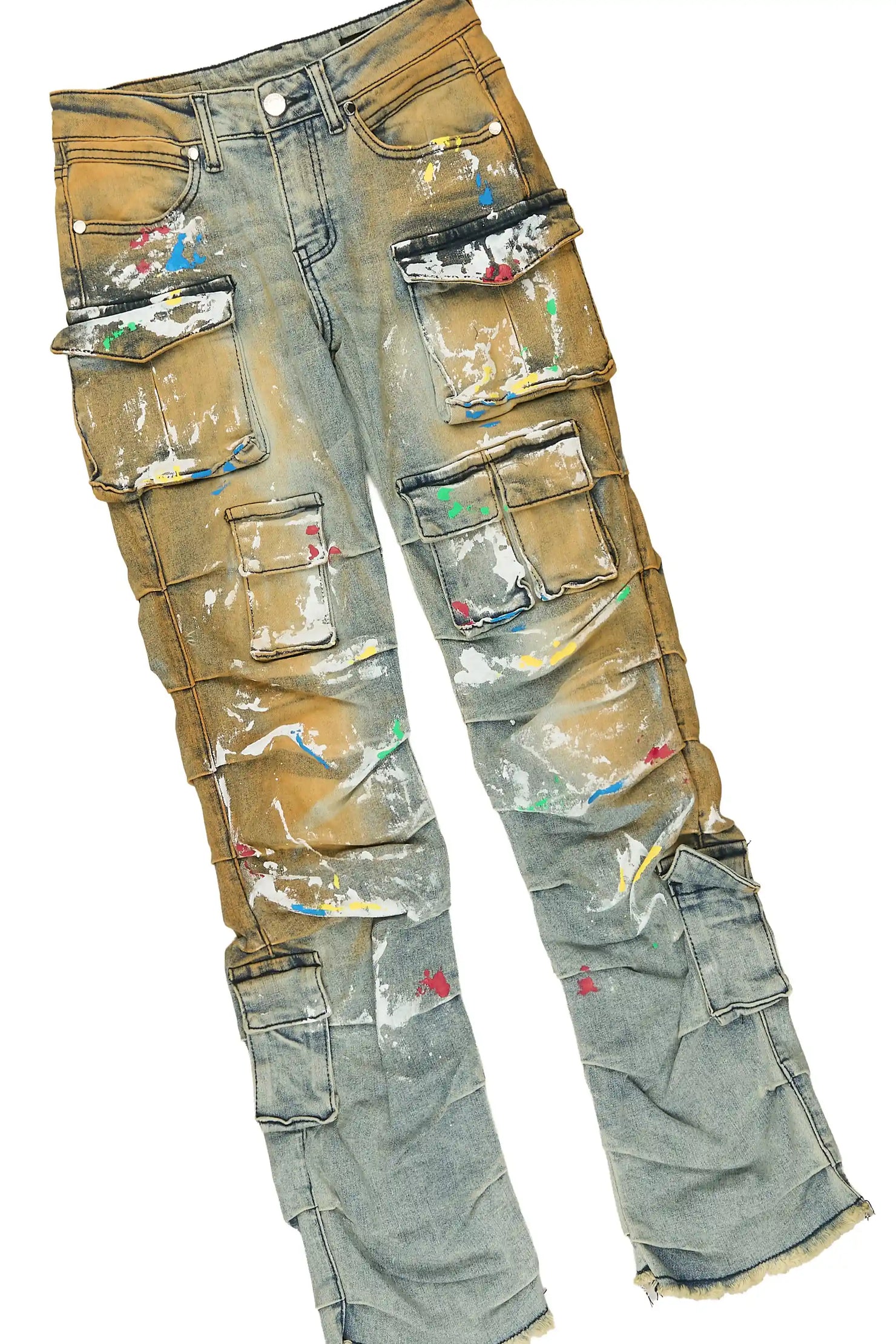 Boys Nitro 2.0 White/Tint T-Shirt/Stacked Painter Jean Set