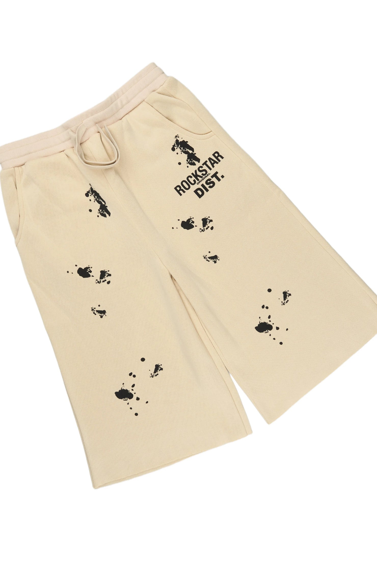 Boys Raffer Beige/Beige T-Shirt Jort Set