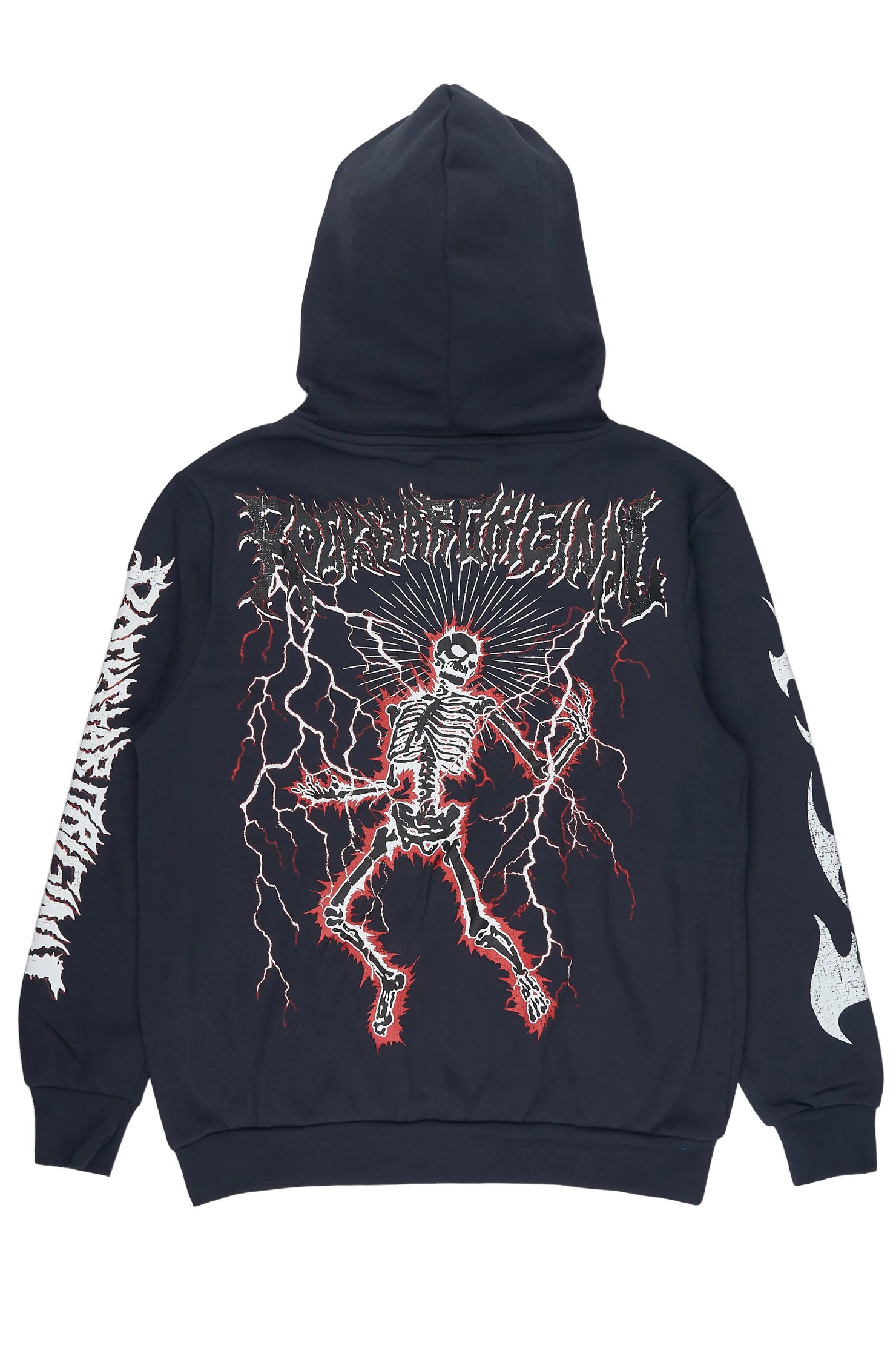 Deathrow Navy Graphic Hoodie