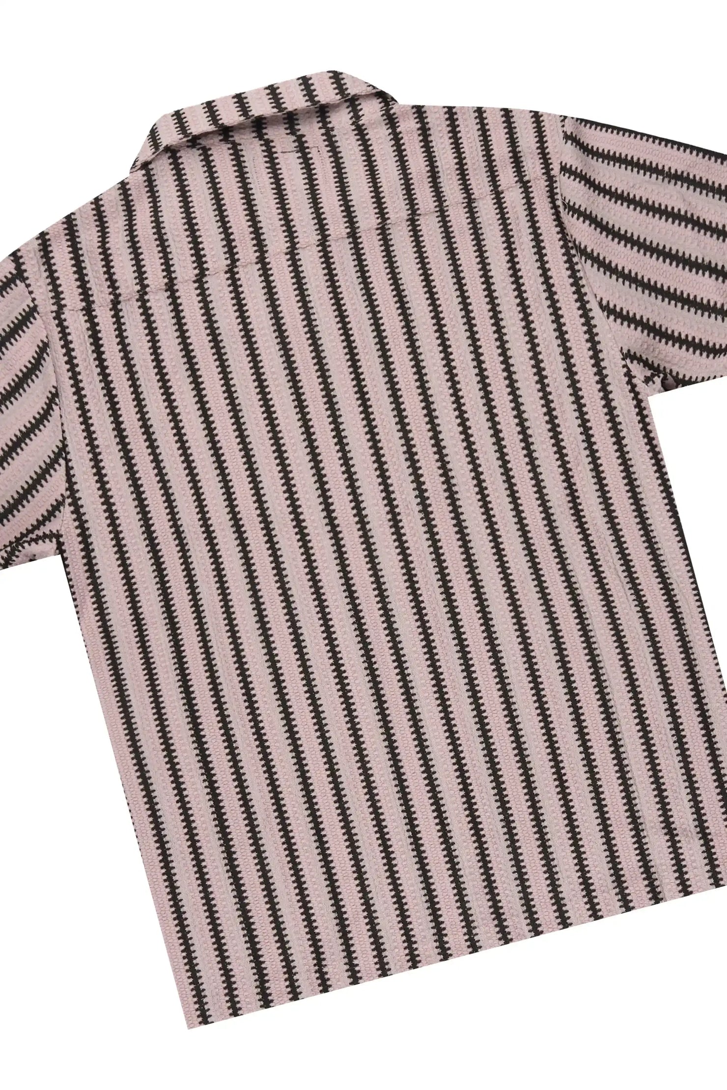 Boys Gerald Light Pink/Black Button Down Shirt/Short Set