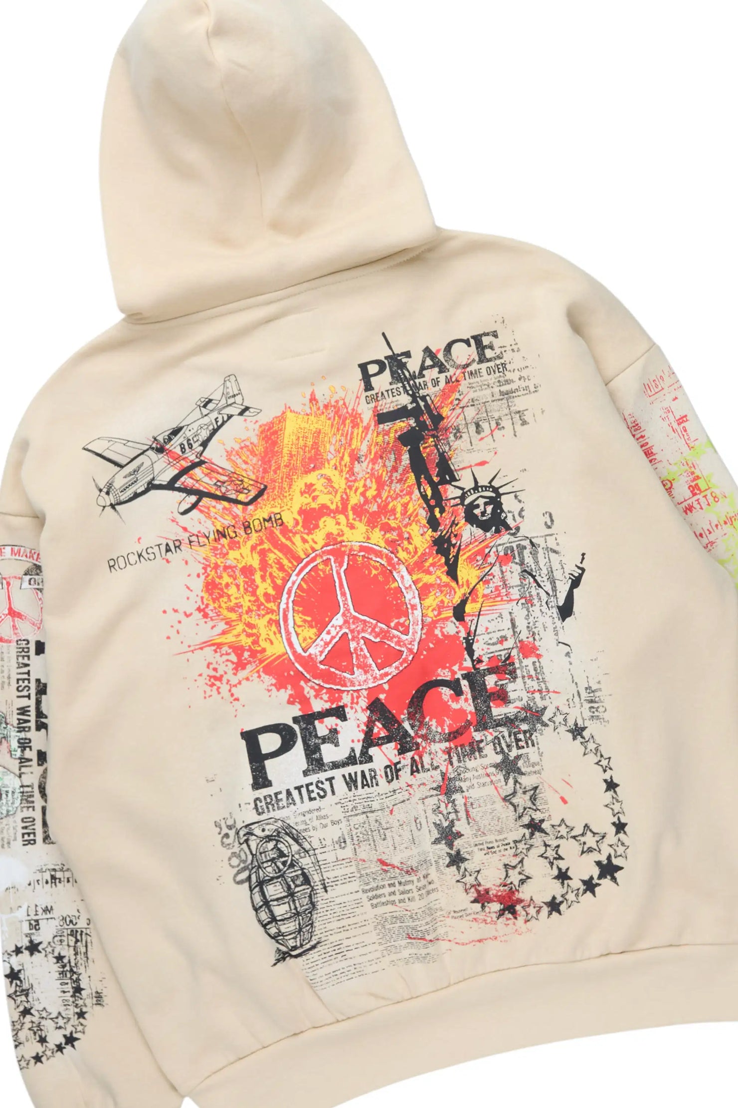 Seiko Beige Hoodie Baggy Track Set