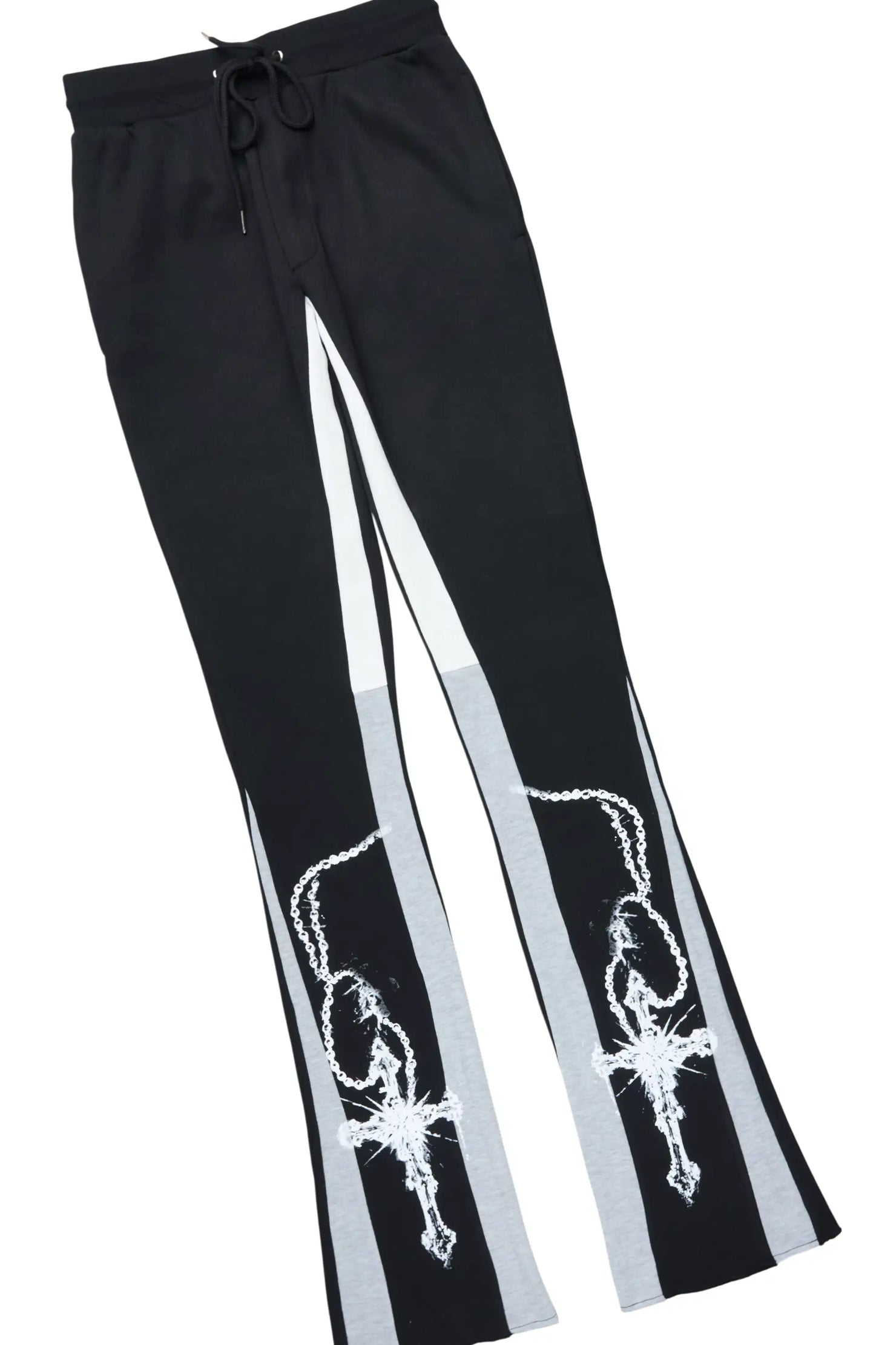 Vontae Black/Grey Hoodie/Stacked Flare Track Set