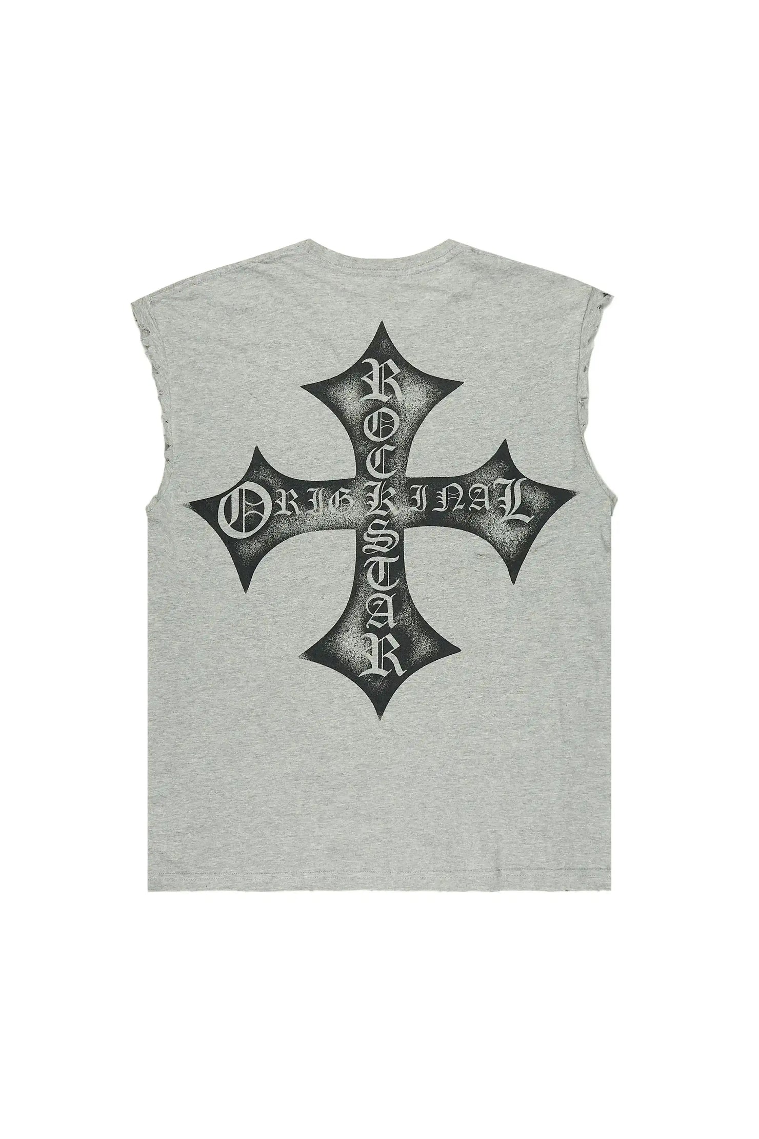 Marizon Grey Cut off Tee